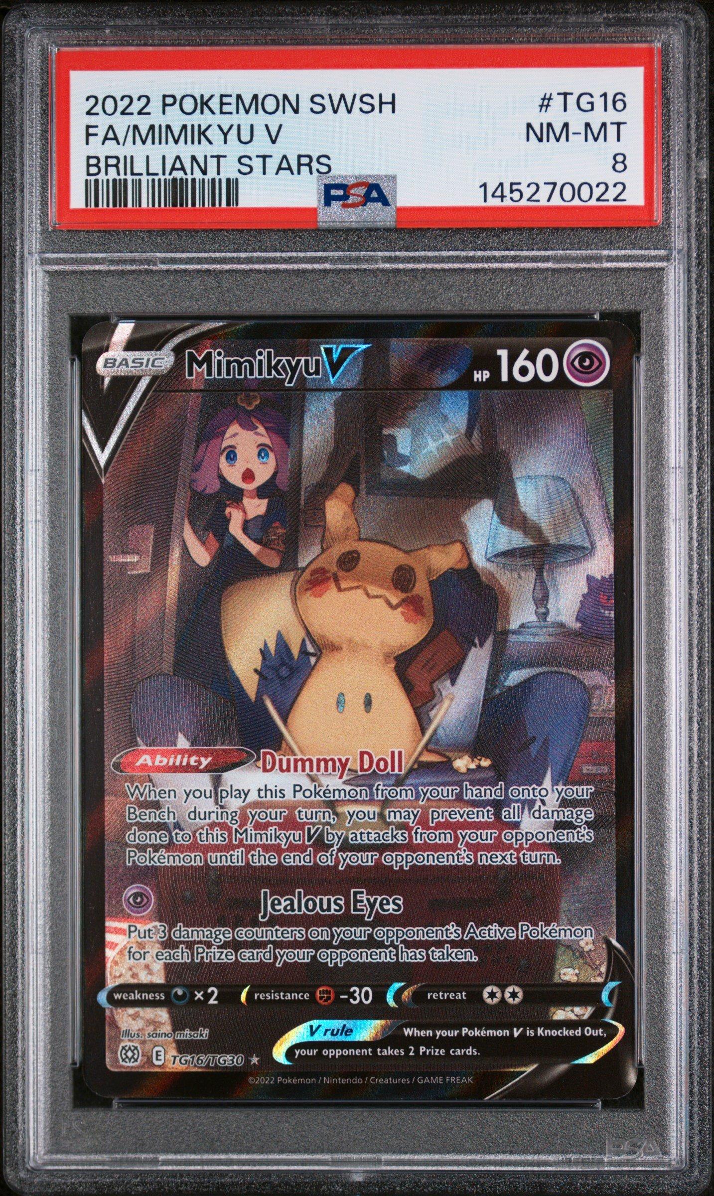 2022 Pokemon Sword & Shield Brilliant Stars Tg16 Full Art/mimikyu