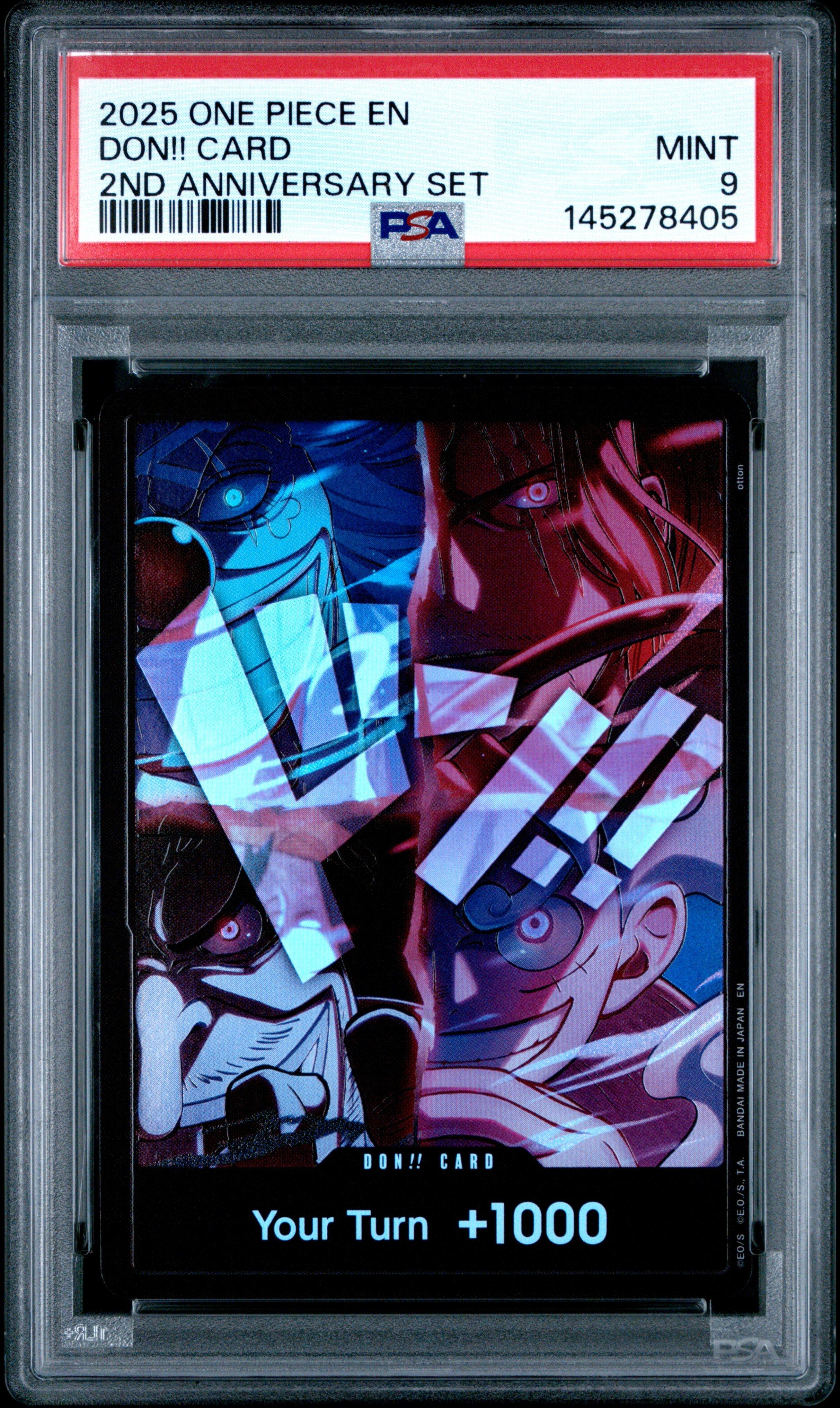 2025 One Piece English Version 2nd Anniversary Set Don!! Card PSA
