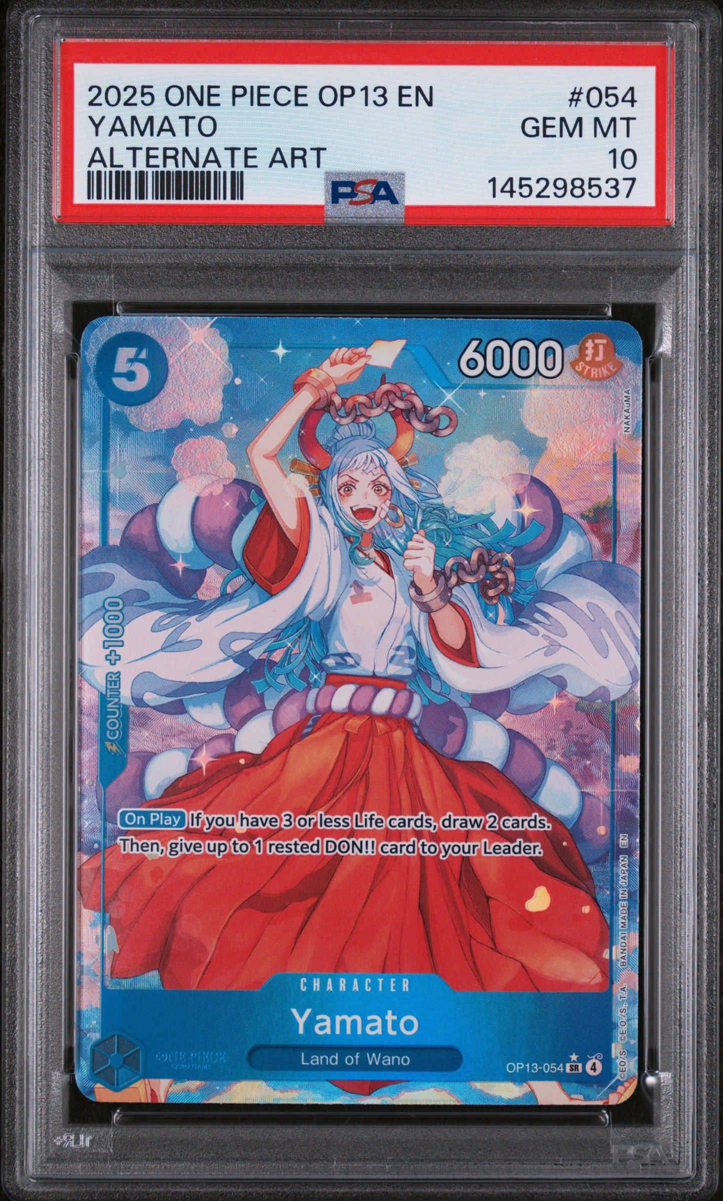 2025 One Piece Op13-carrying On His Will 054 Yamato Alternate Art