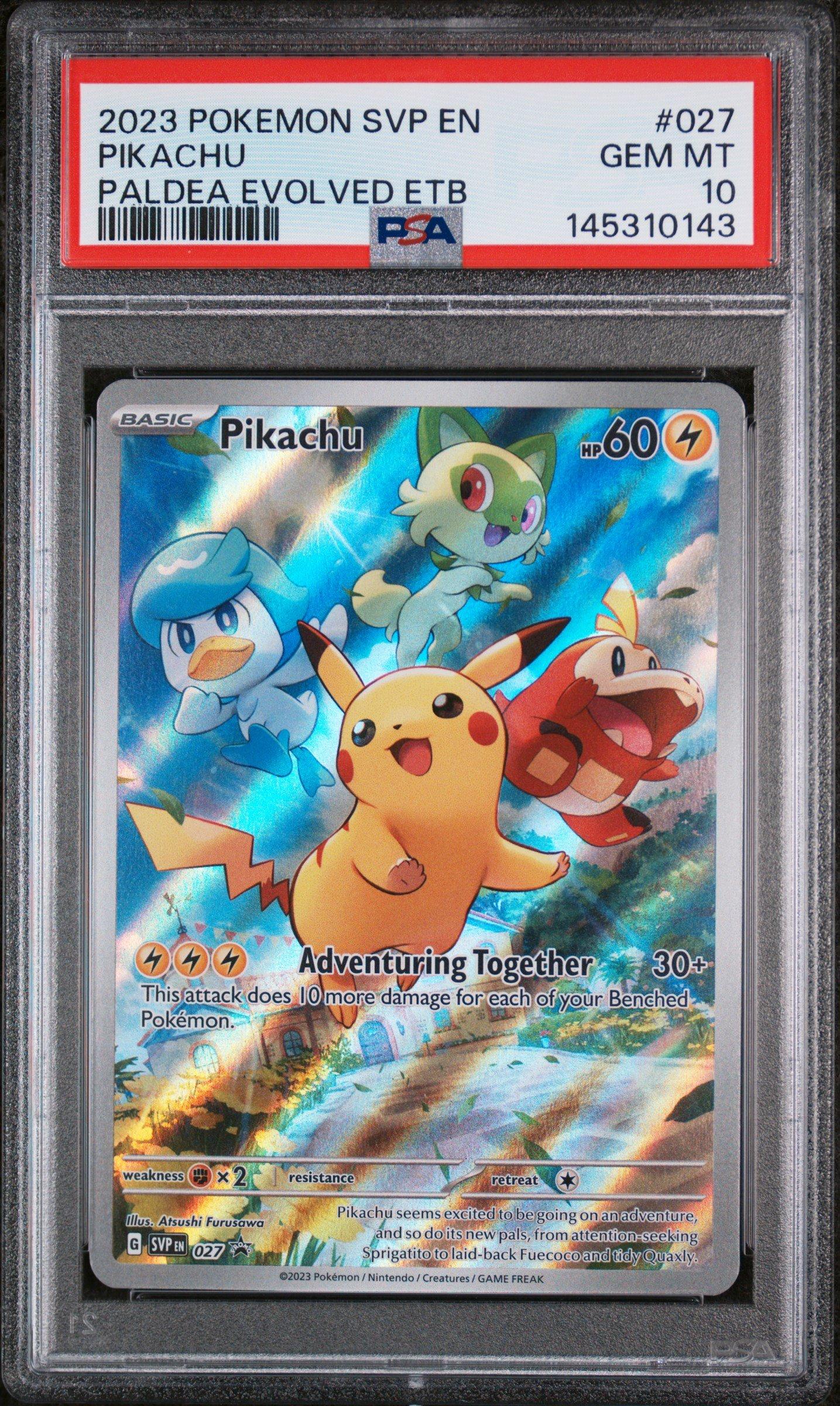 2023 Pokemon Svp En-sv Black Star Promo 027 Pikachu Paldea Evolved