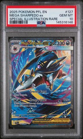 Mega Sharpedo Ex 127 PSA 10
