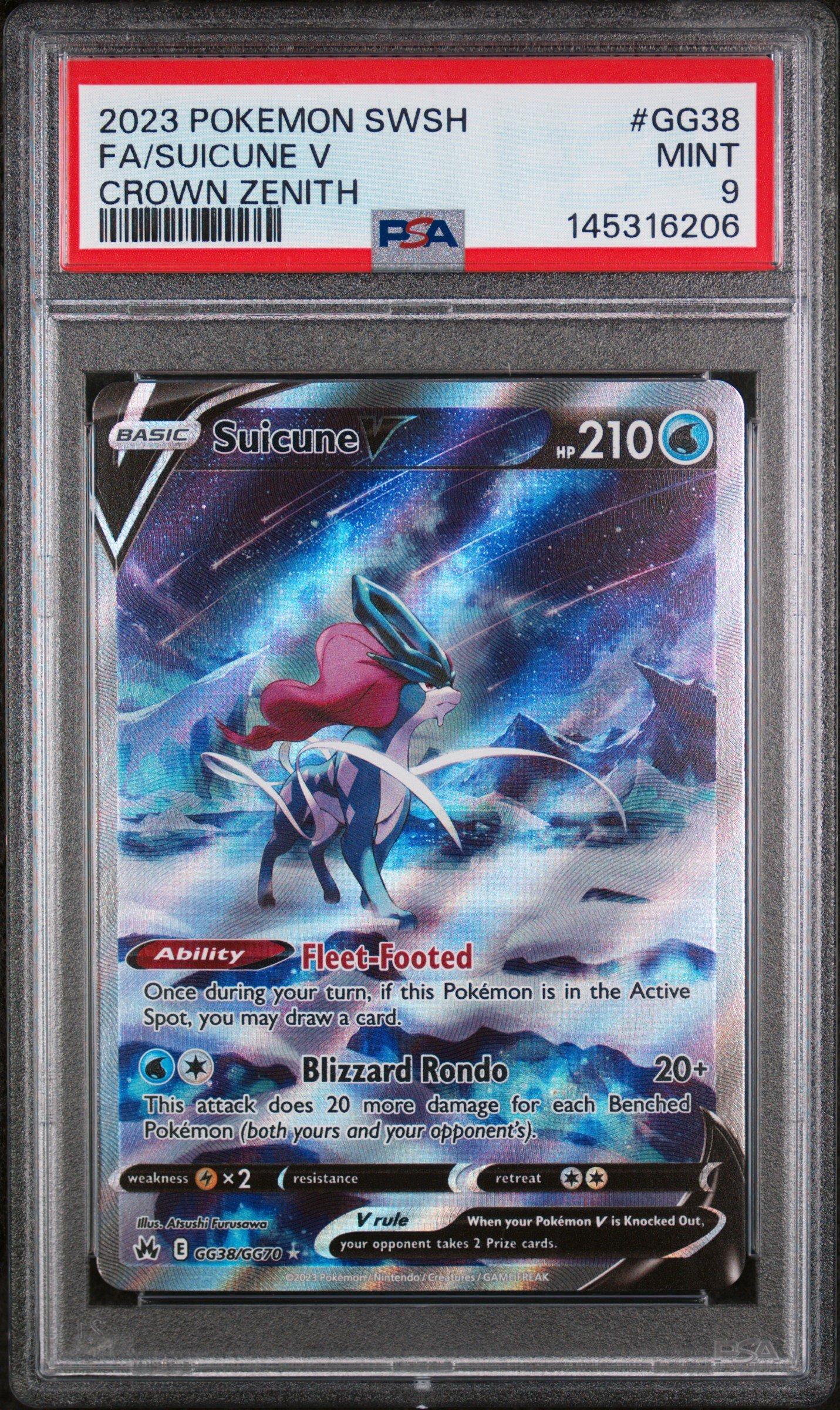 2023 Pokemon Sword And Shield Crown Zenith Gg38 Full Art/suicune V
