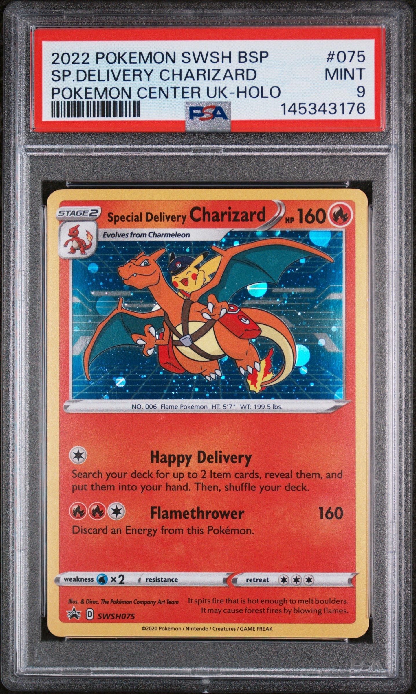 2022 Pokemon Swsh Black Star Promo 075 Special Delivery Charizard