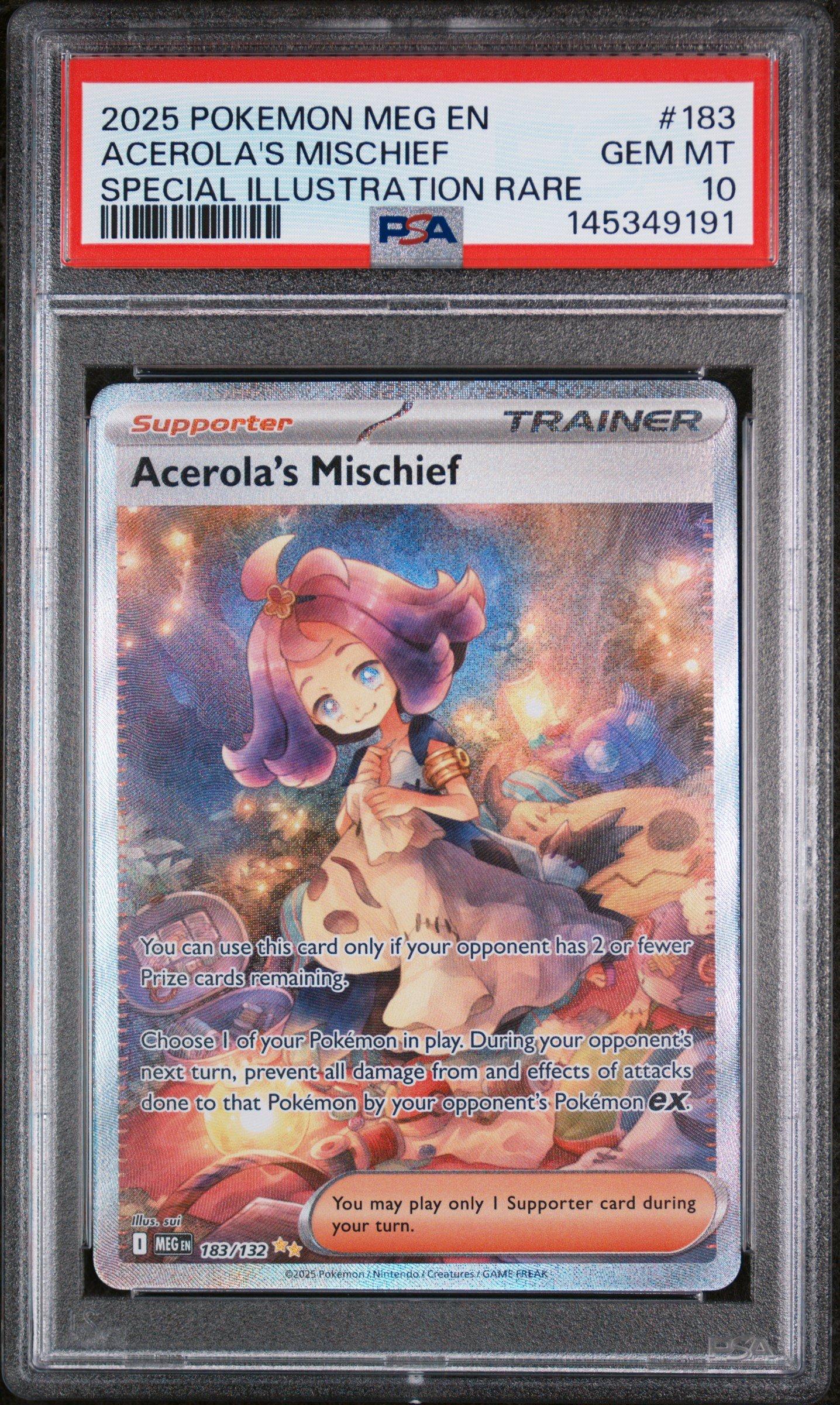 2025 Pokemon Meg En-mega Evolution 183 Acerola's Mischief Special