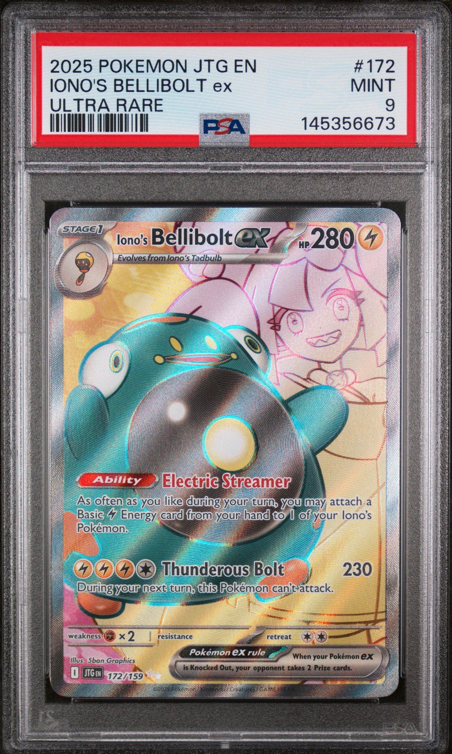 bellibolt pokemon card value Iono's EX Hyper Rare (188) 2025 Jtg EN-Journey Together [2L] Thunder Edge (100) This attacks damage isnt affected by any effects on your opponents Active Pokmon Bellibolt #52/SV-P Prices | Pokemon