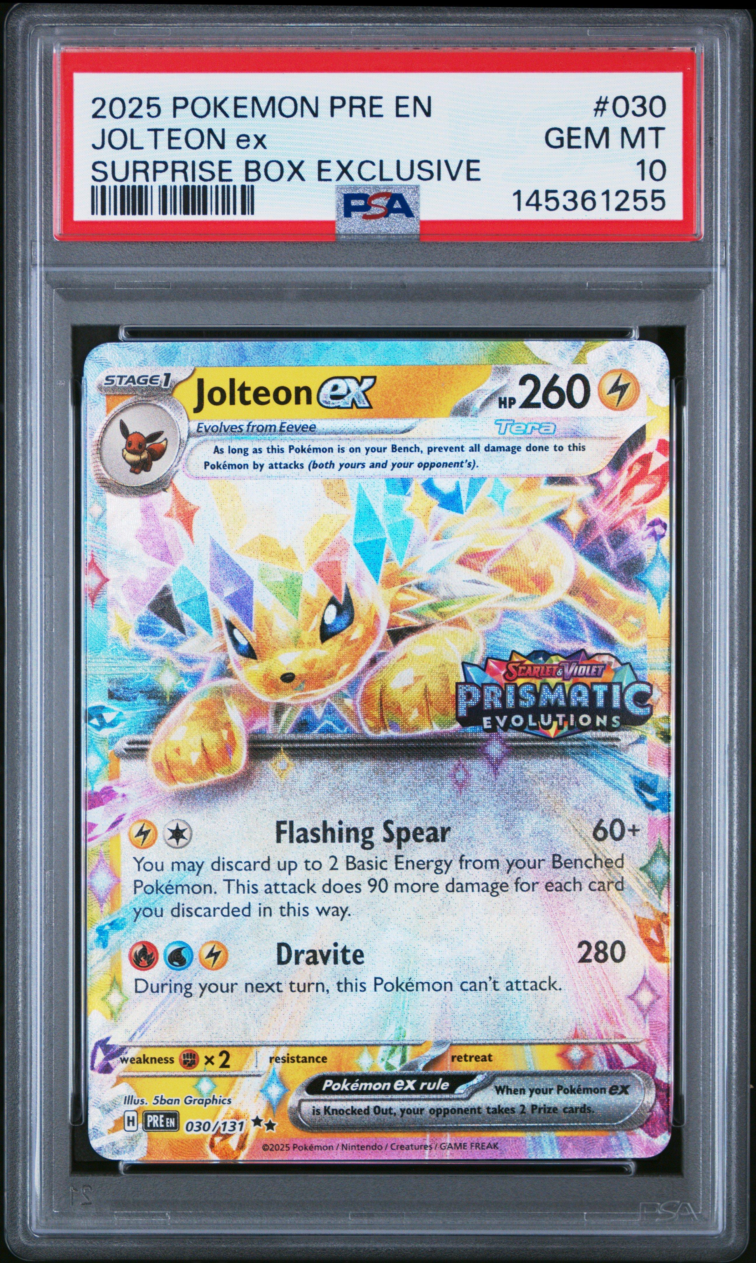 pokemon prismatic evolutions surprise box trading cards Pokmon Card Game: Scarlet & Violet 100-10096 See also our other Prismatic Evolution products. Pokemon Prismatic Evolutions Surprise Box