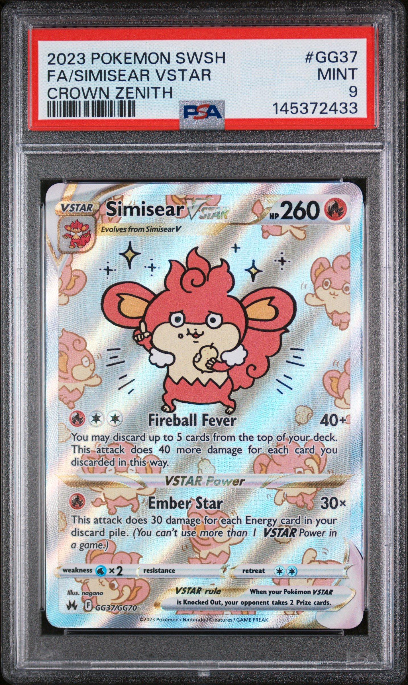simisear pokemon card Pokmon Trading #027/189 - Darkness Ablaze Stage 1 - Near Mint Condition, Mint The item available is listed in the Title Simisear VSTAR - SWSH: Crown