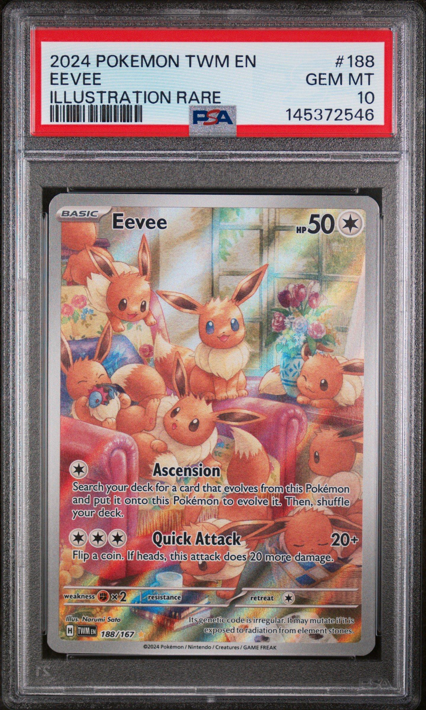 2024 Pokemon Twm En-twilight Masquerade 188 Eevee Illustration