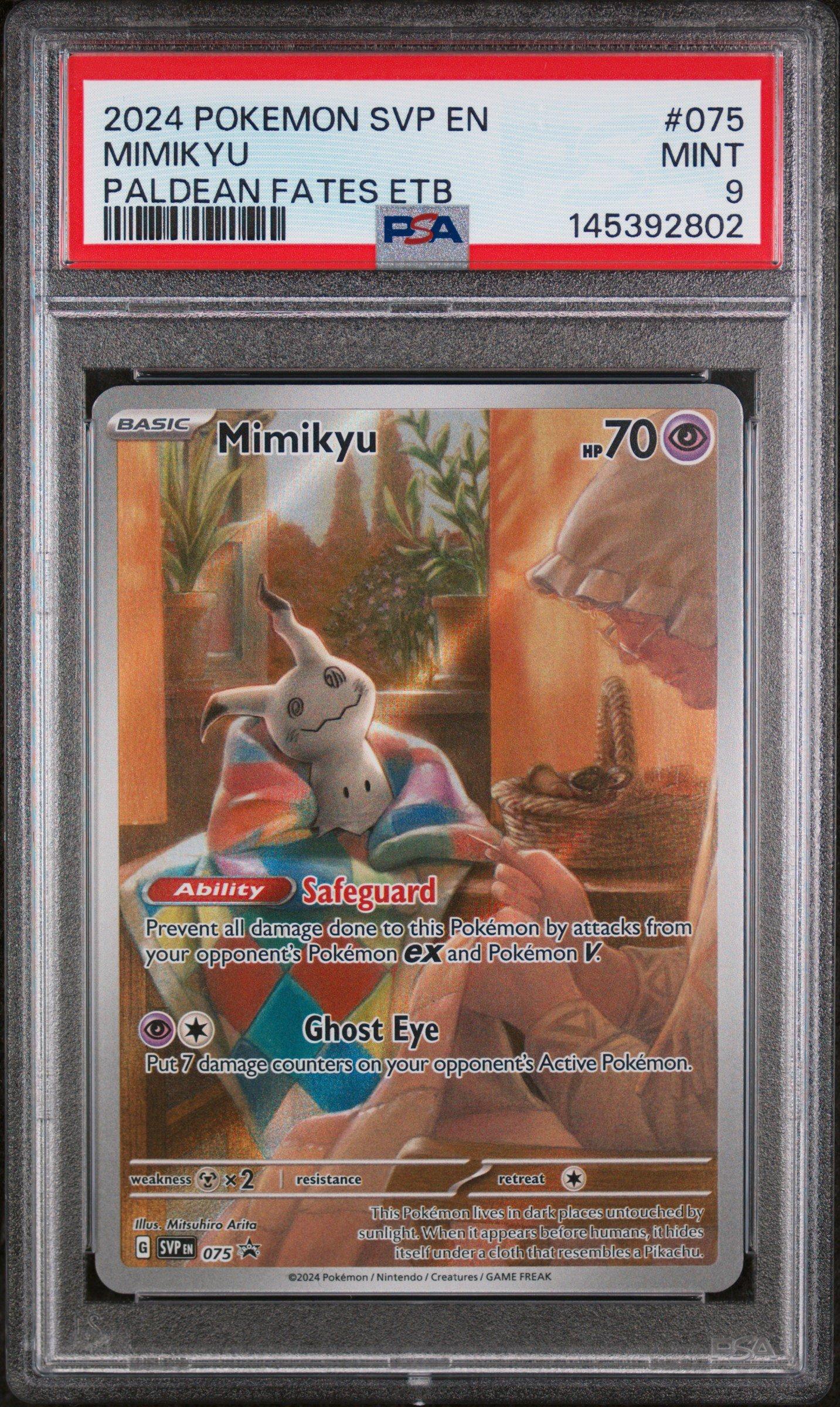 2024 Pokemon Svp En-sv Black Star Promo 075 Mimikyu Paldean Fates