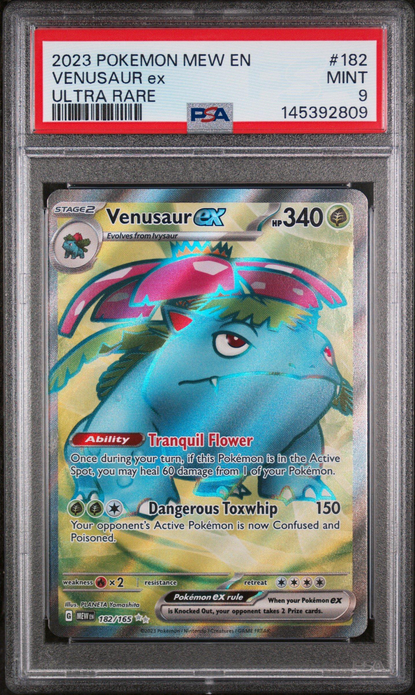 ポケモンカード psa 2023 Pokemon Mew En-151 182 Venusaur Ex Ultra Rare PSA 9 Graded