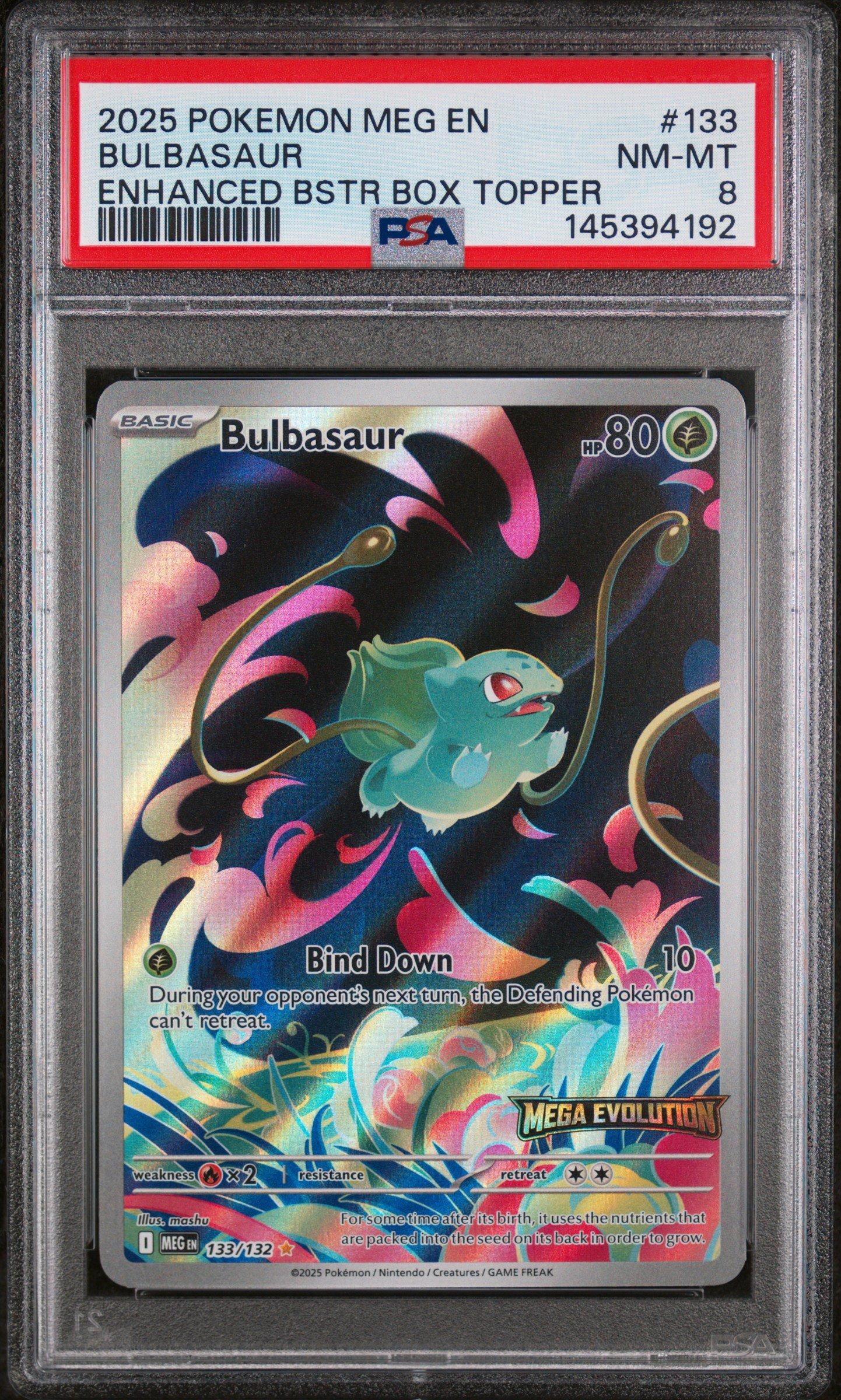 mega evolution booster box bulbasaur promo We have an official first look at the new at Mega this card is the perfect way to showcase your collection. 2025 Pokemon Meg En-mega Evolution
