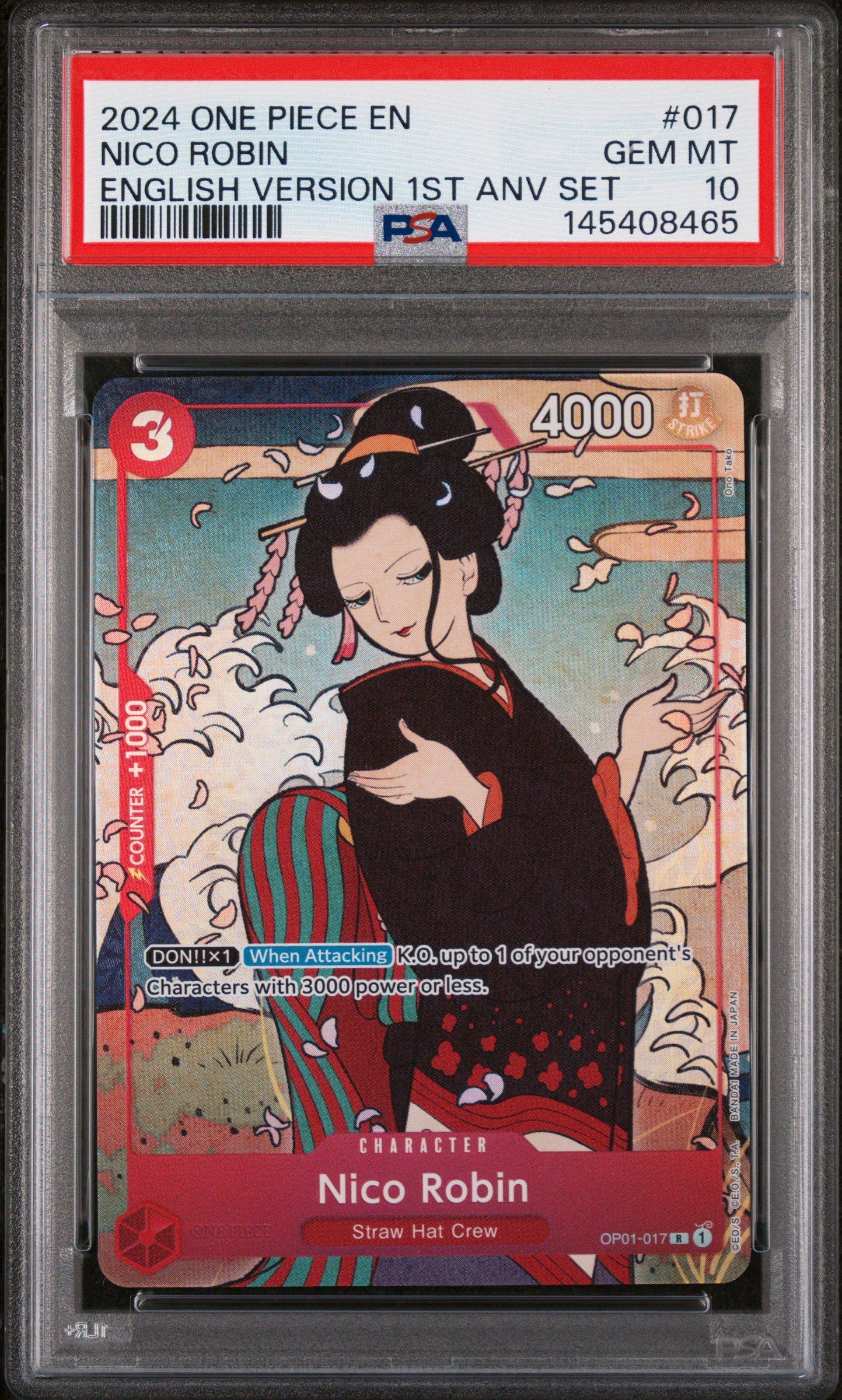 2024 One Piece English Version 1st Anniversary Set 017 Nico Robin
