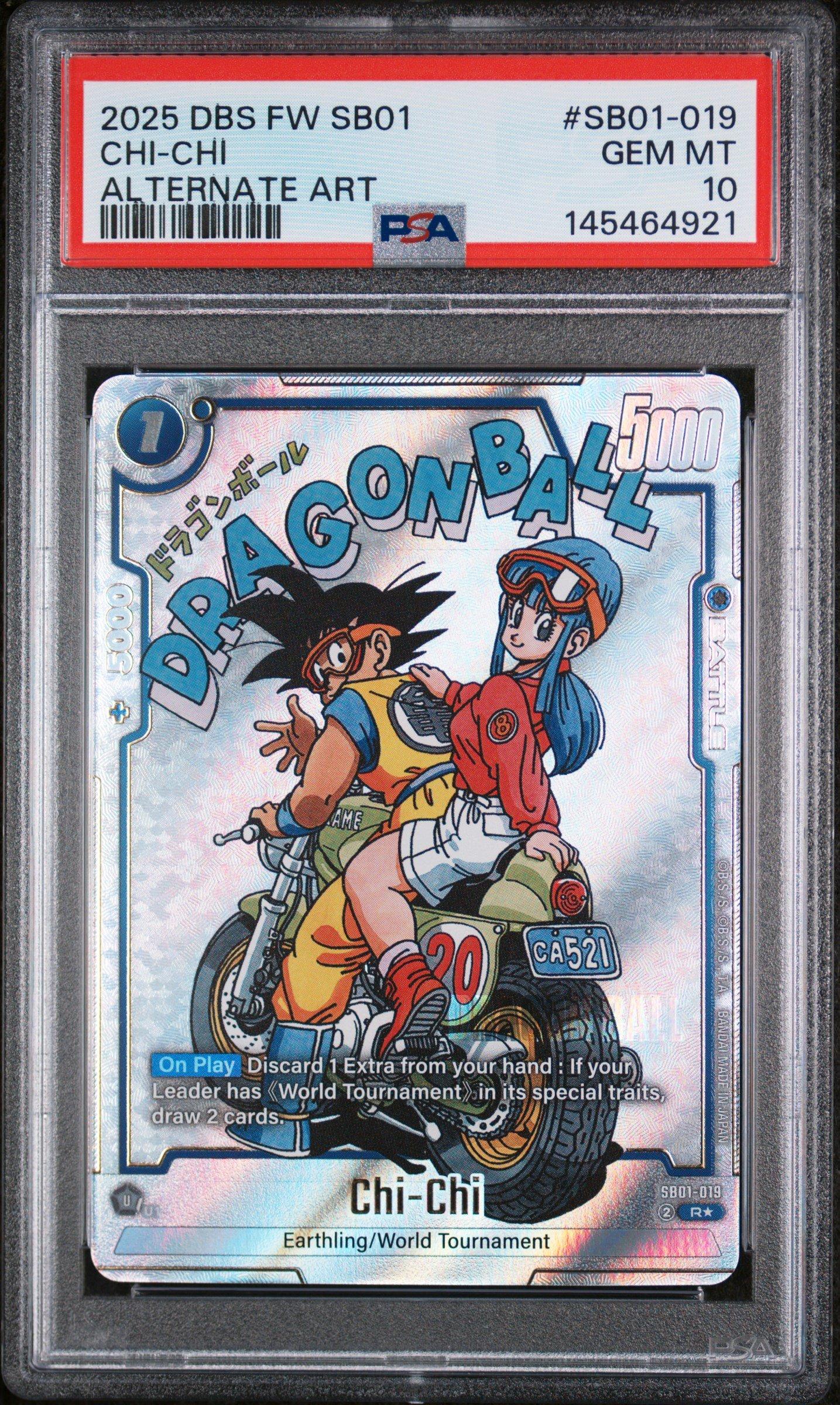 dragon ball super card game art 2025 Fusion World Manga Booster 01 Sb01-019 Chi-chi Alternate PSA 10 Graded Card Made from high Card Search - CARD LIST