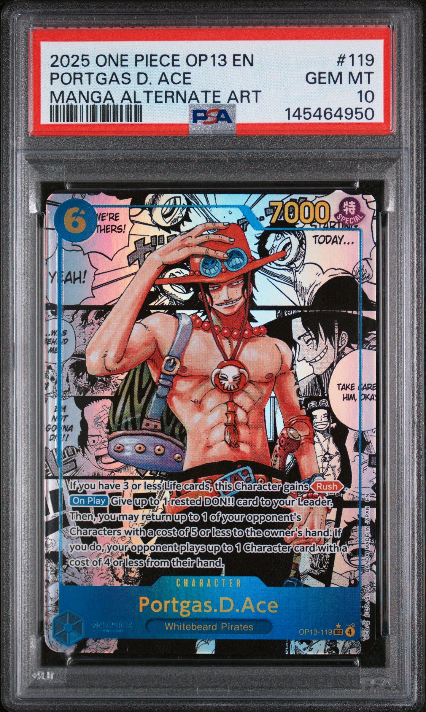 2025 One Piece Op13-carrying On His Will 119 Portgas D. Ace Manga