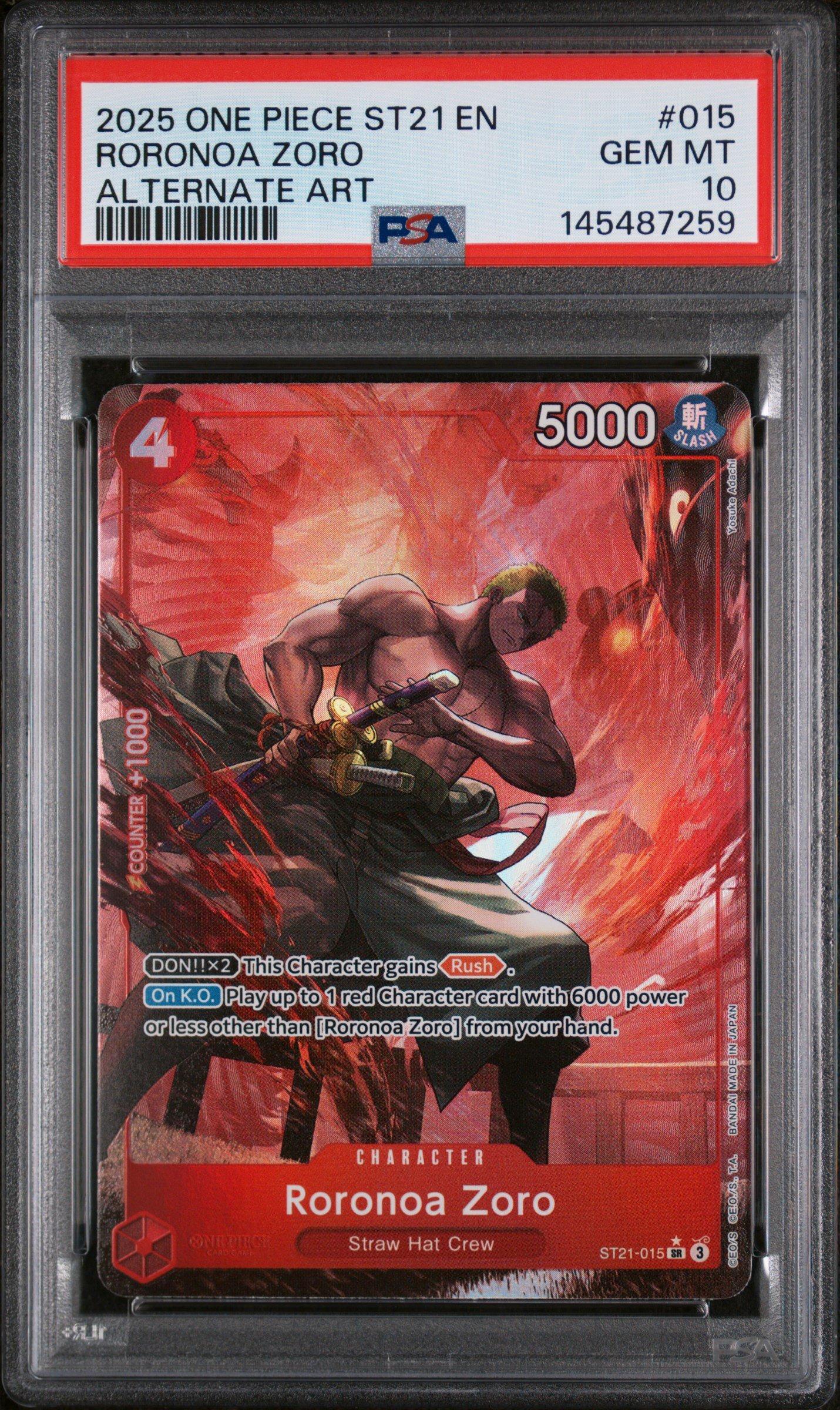 2025 One Piece Starter Deck St21-ex Gear 5 015 Roronoa Zoro