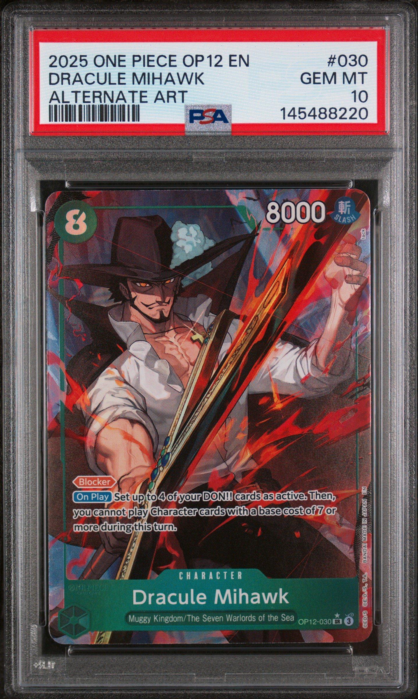 2025 One Piece Op12-legacy Of The Master 030 Dracule Mihawk