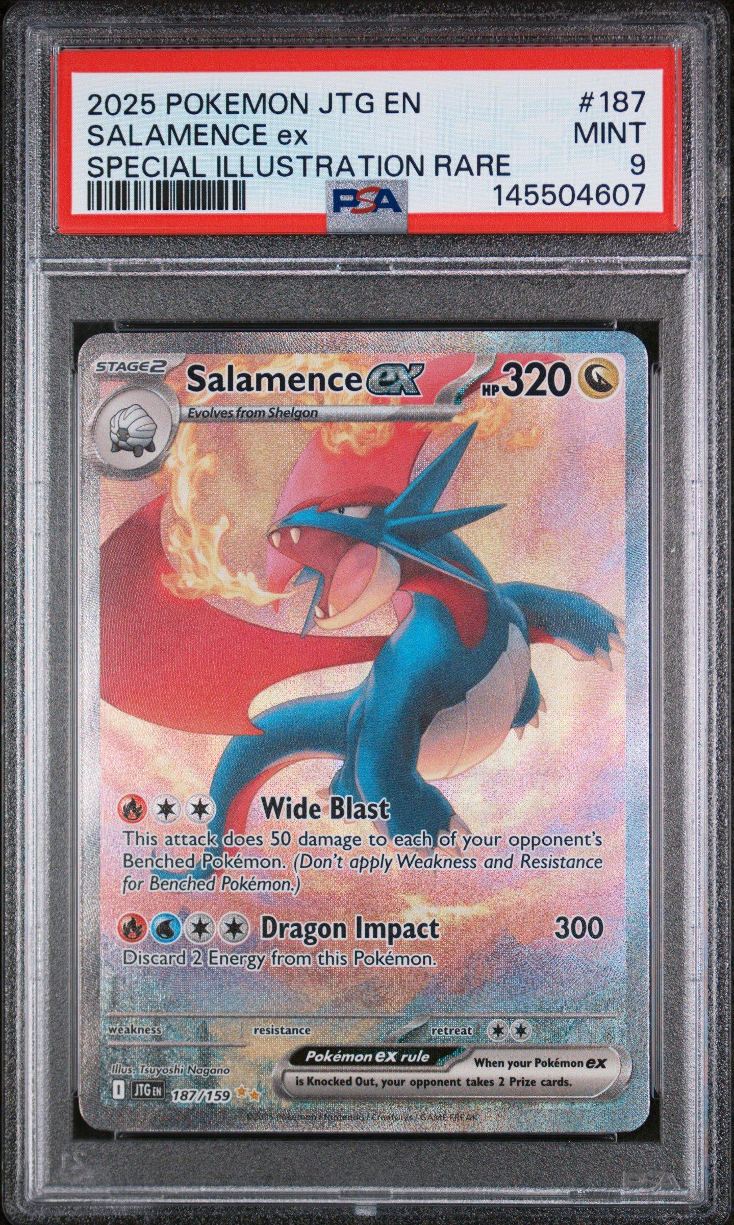 2025 Pokemon Jtg En-journey Together 187 Salamence Ex Special
