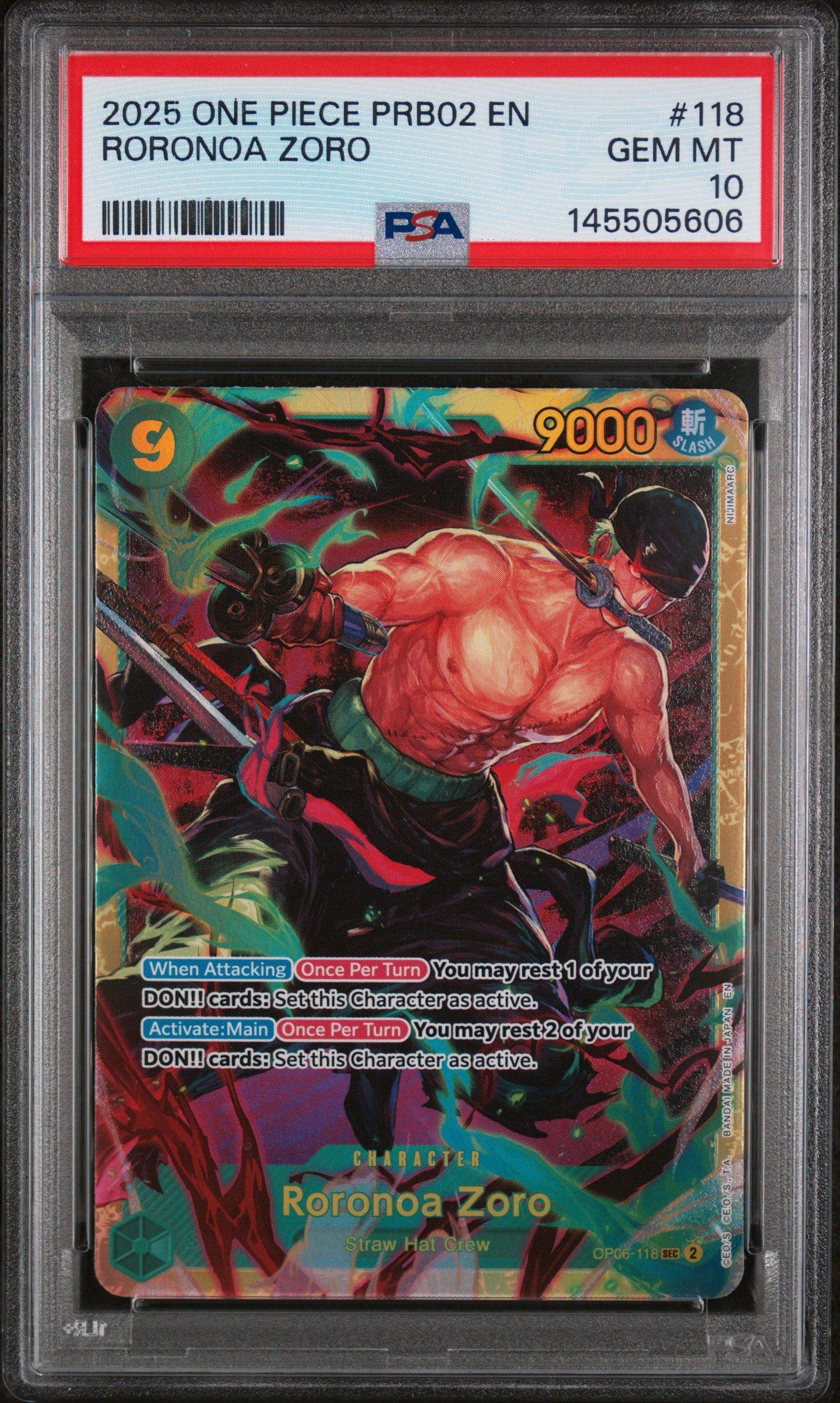 2025 One Piece Prb02-premium Booster -one Piece Card The Best- Vol
