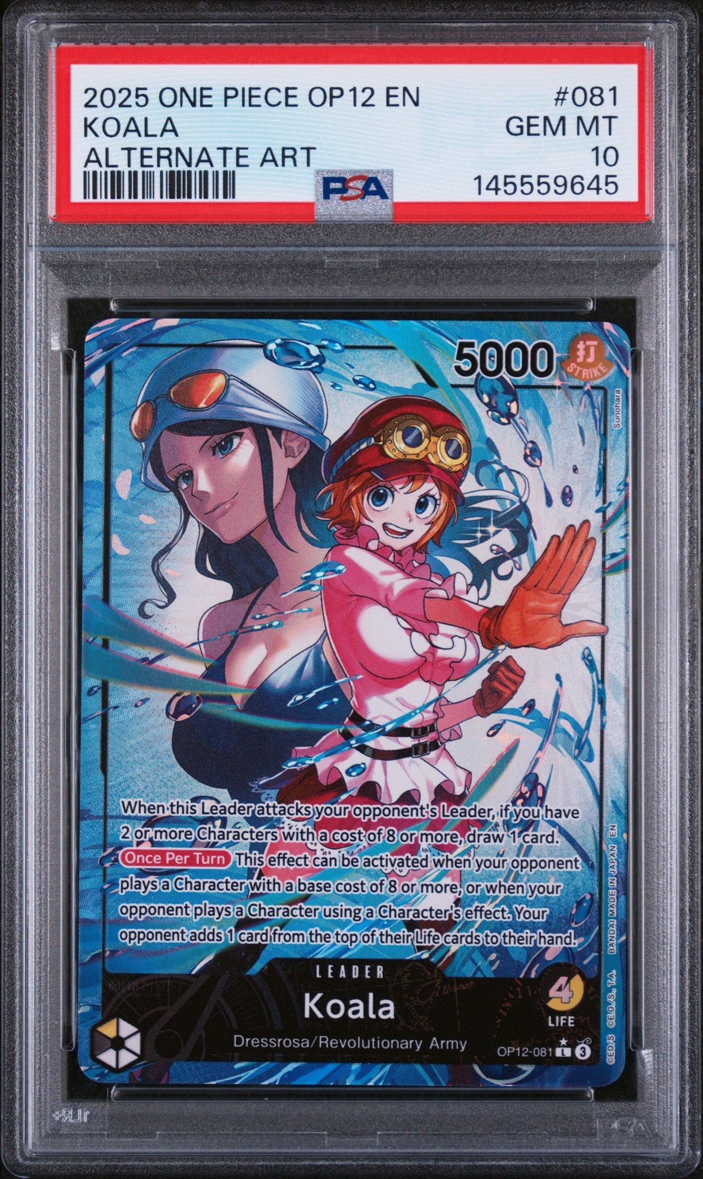 2025 One Piece Op12-legacy Of The Master 081 Koala Alternate Art