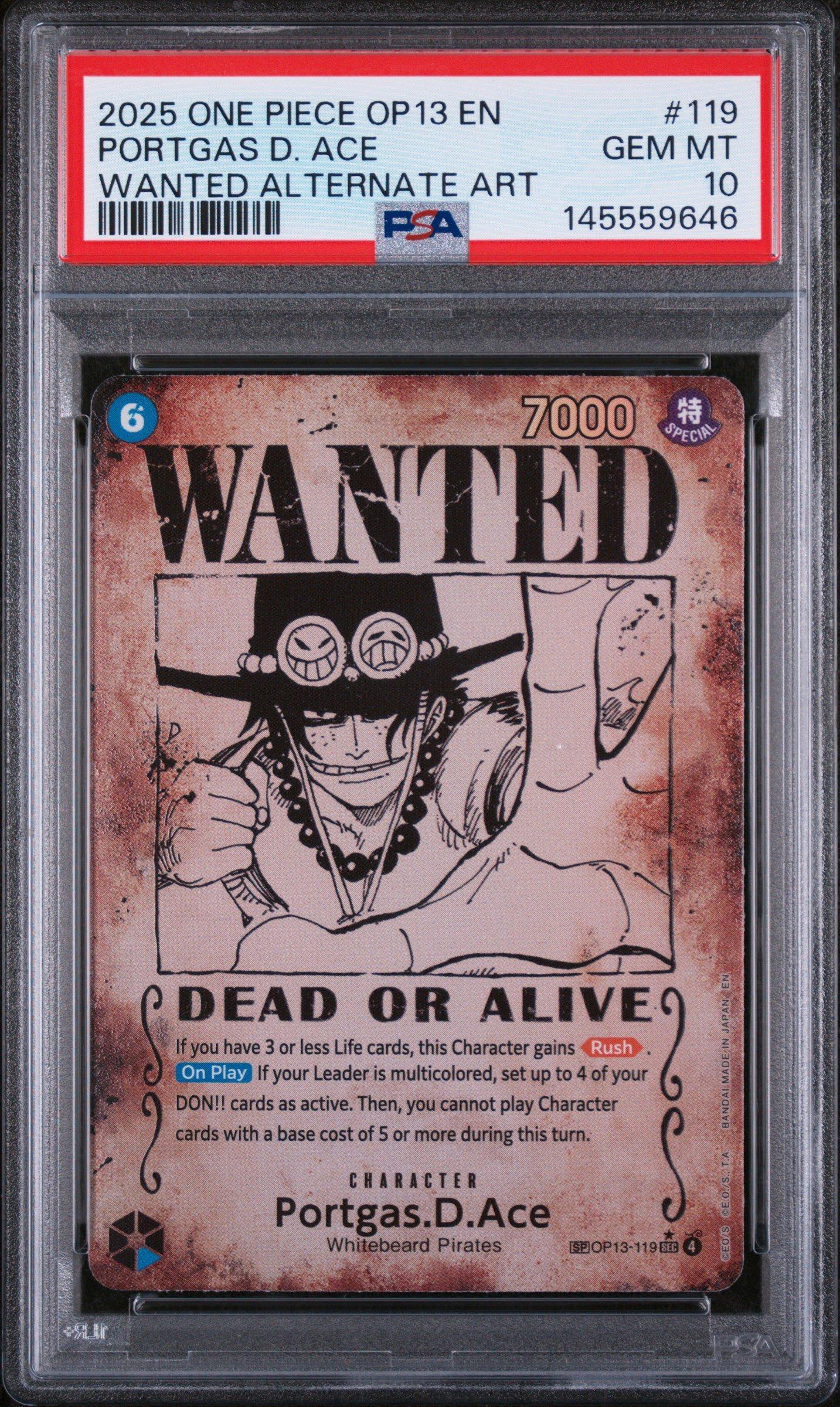 ★少い！新入荷！お早めに！　Let's Get Lost　大判ポスター　P1 2025 One Piece Op13-carrying On His Will 119 Portgas D. Ace Wanted