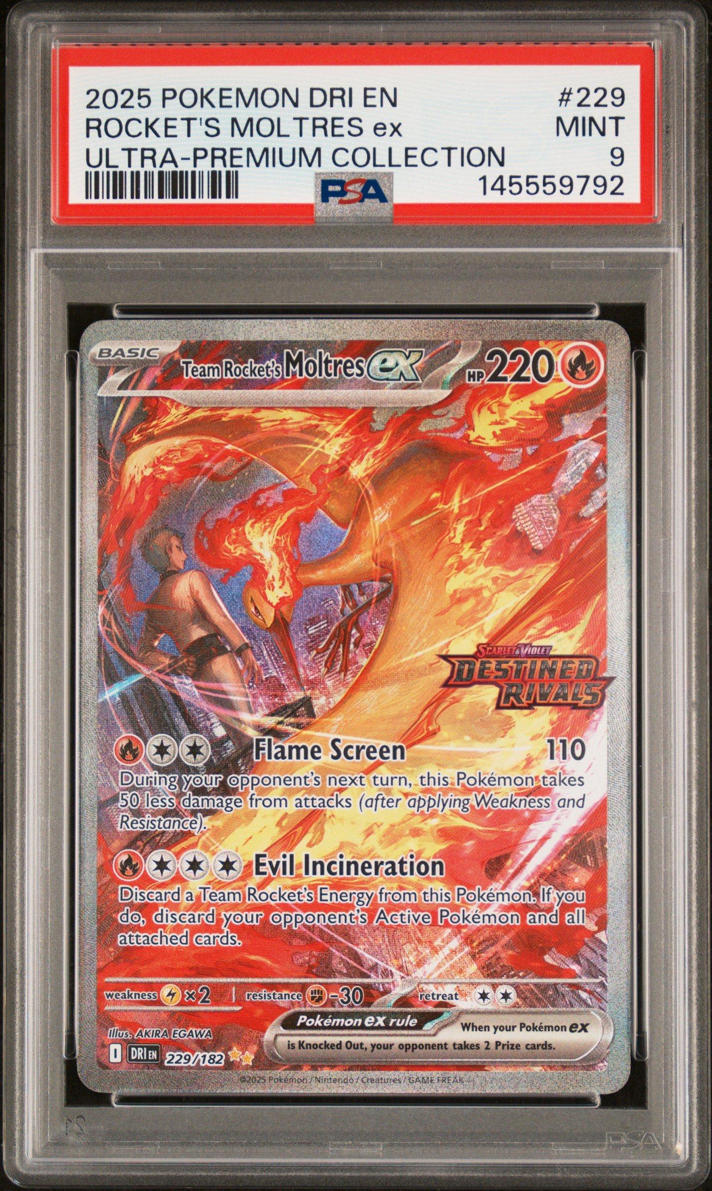 1999 moltres pokemon card Gym 2 Blaine's #146 Japanese Holo PSA 9 MINT style setup or your main portfolio 1999 moltres pokemon card value