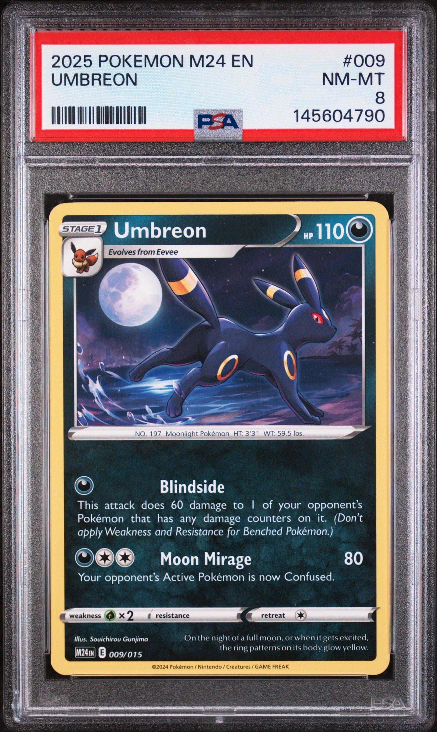 2025 Pokemon M24 En-mcdonald's Collection 009 Umbreon PSA 8