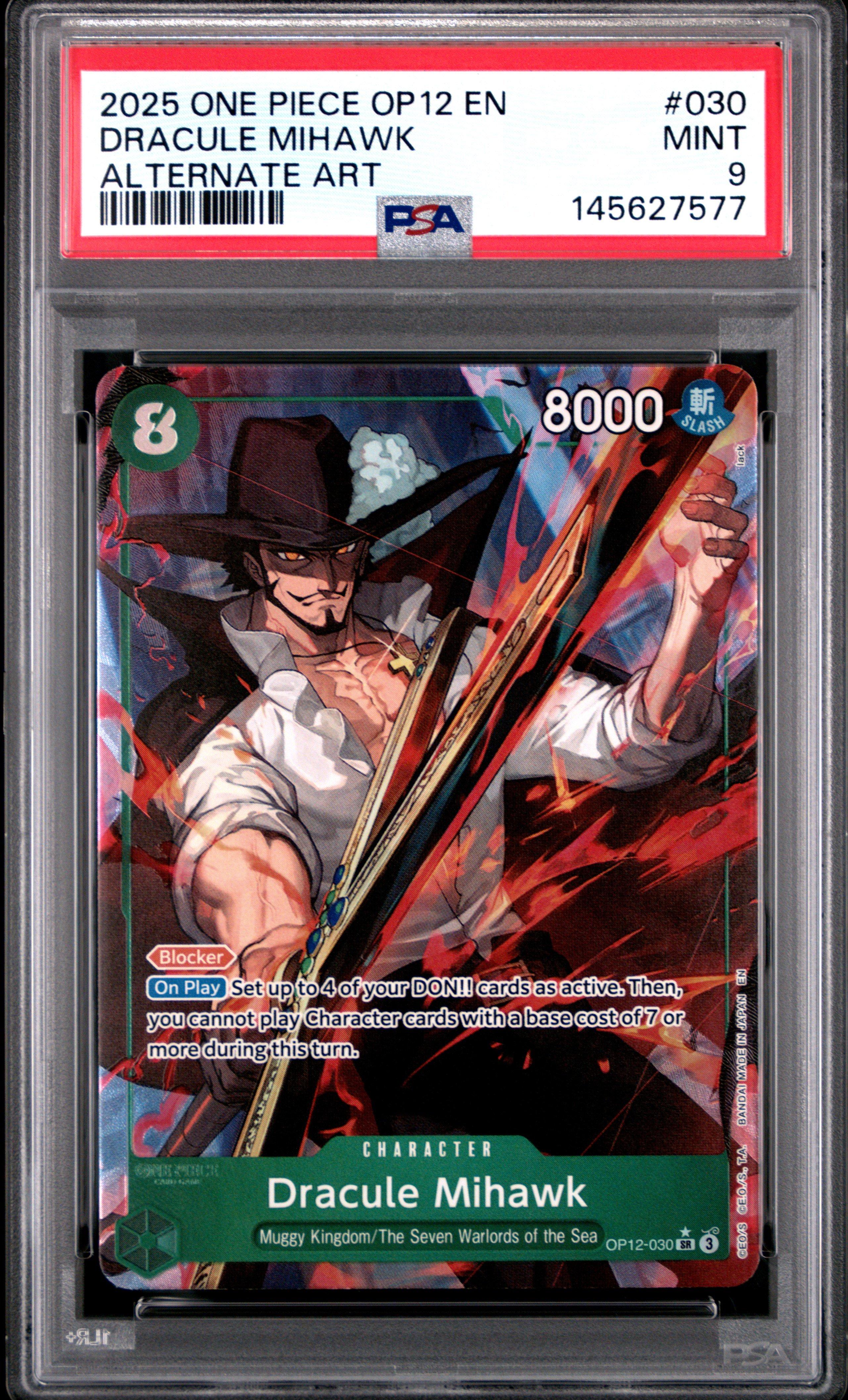 2025 One Piece Op12-legacy Of The Master 030 Dracule Mihawk