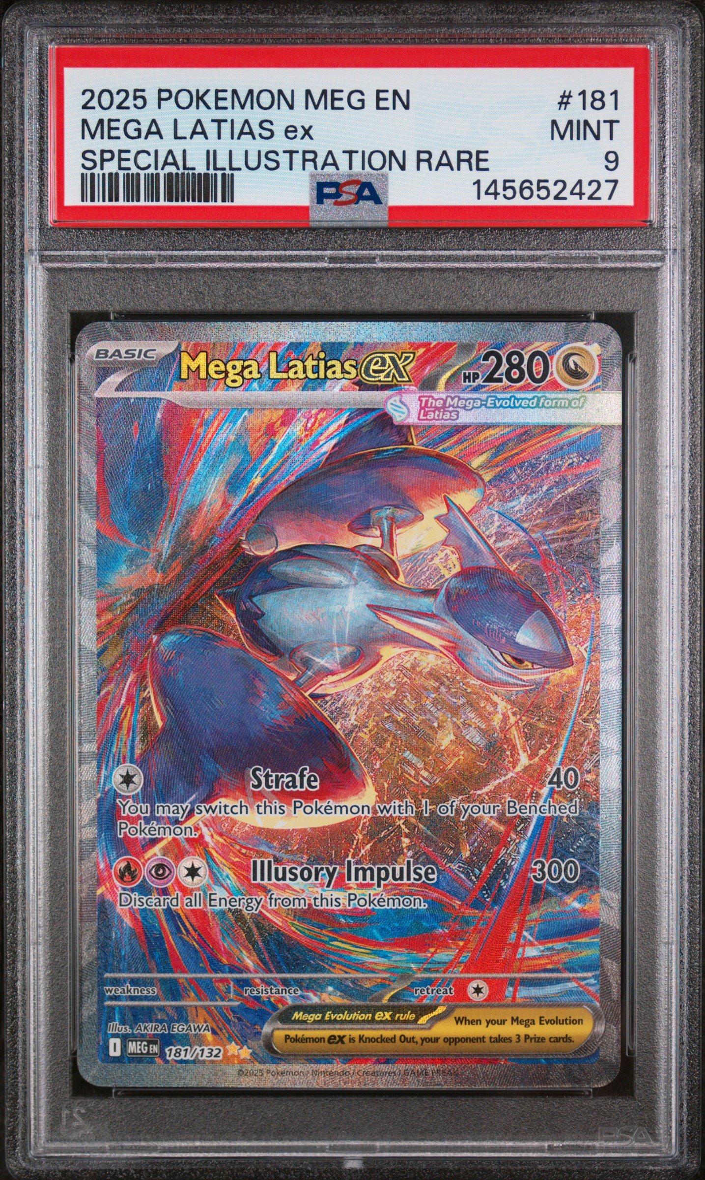 2025 Pokemon Meg En-mega Evolution 181 Mega Latias Ex Special