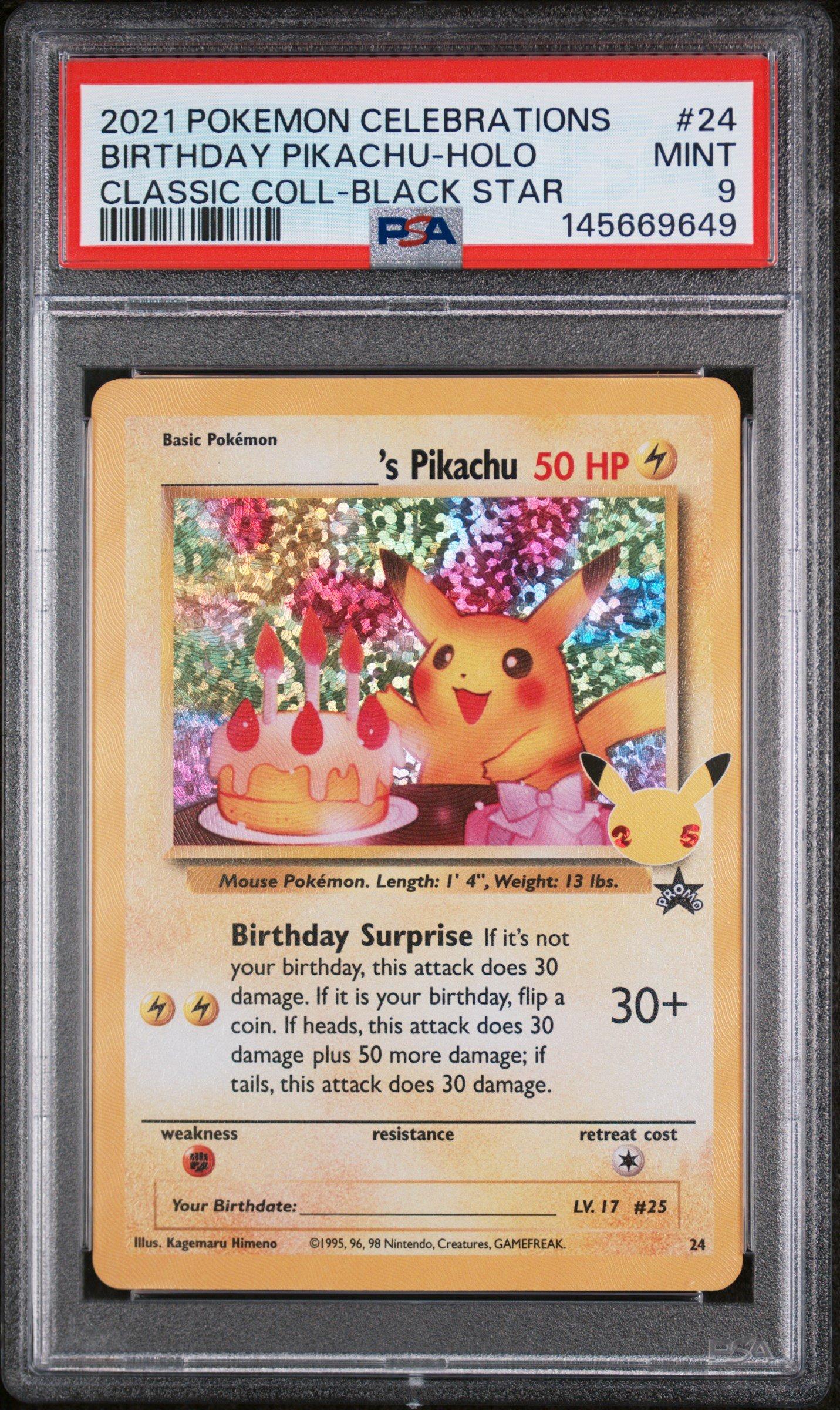 pikachu birthday pokemon card The Company International Pokemon Single Celebrations CLASSIC COLLECTION, Multicolored : Toys & Games Photos are ours of our stock. Hallmark Pokmon Pop Up Birthday