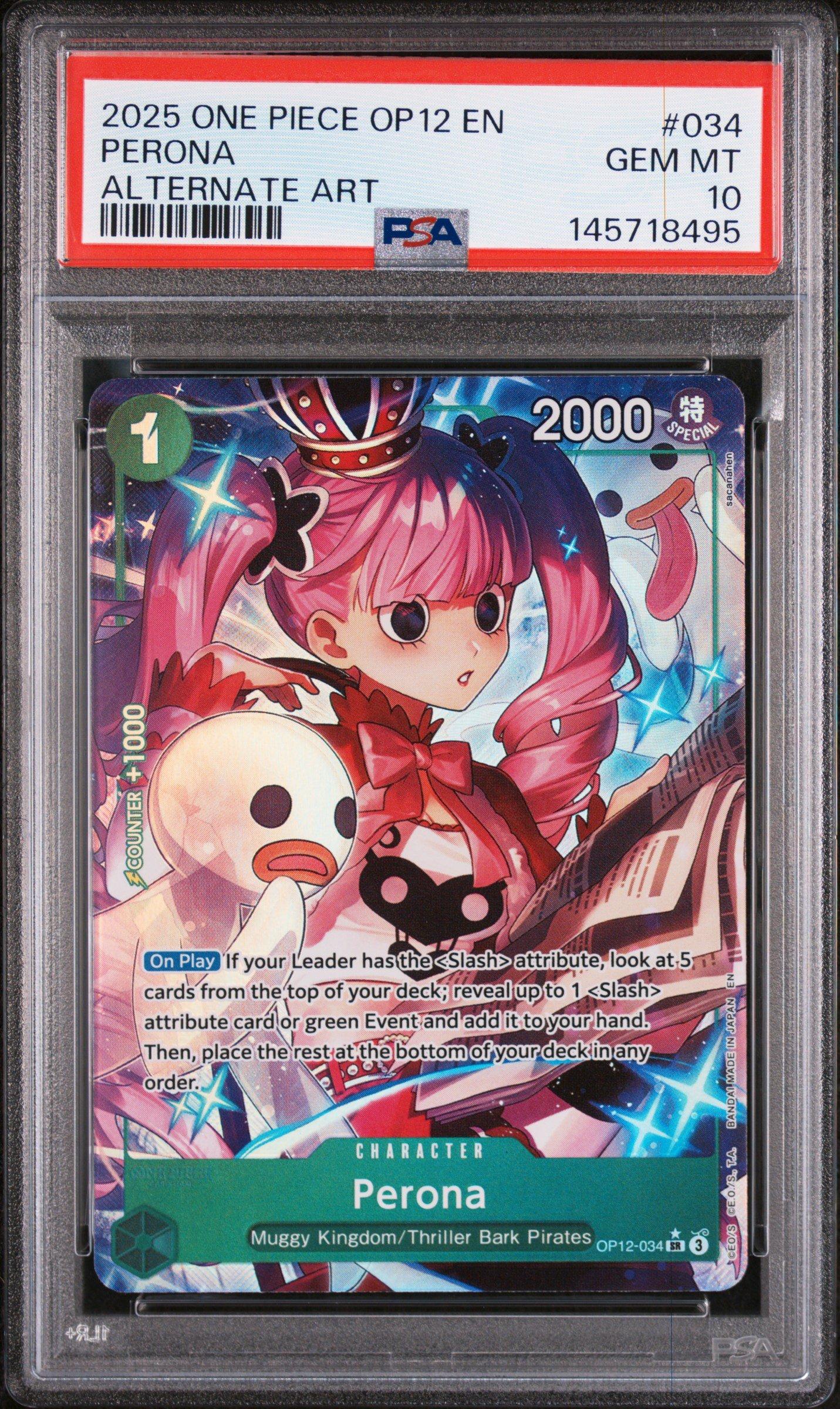 2025 One Piece Op12-legacy Of The Master 034 Perona Alternate Art