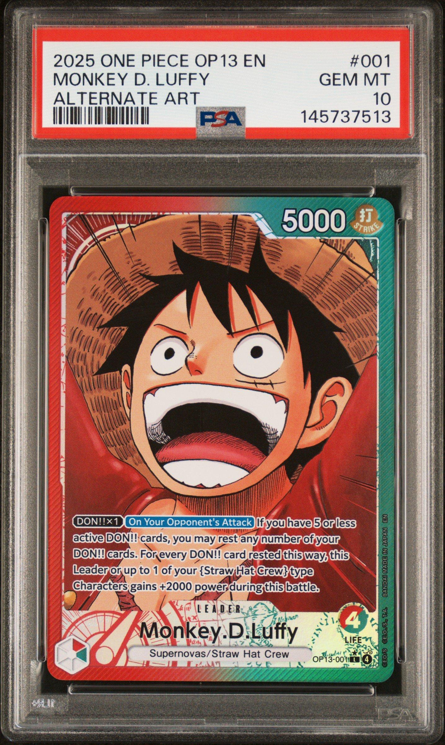 2025 One Piece Op13-carrying On His Will 001 Monkey D. Luffy