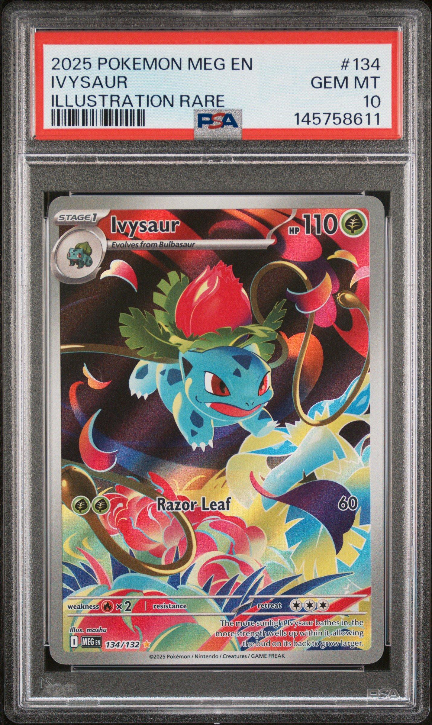 pokemon card ivysaur 002/032 Classic -Pokemon TCG Japanese Mega Brave Ivysaur Pokmon Dark Ivysaur (6) (Winner) (Jumbo