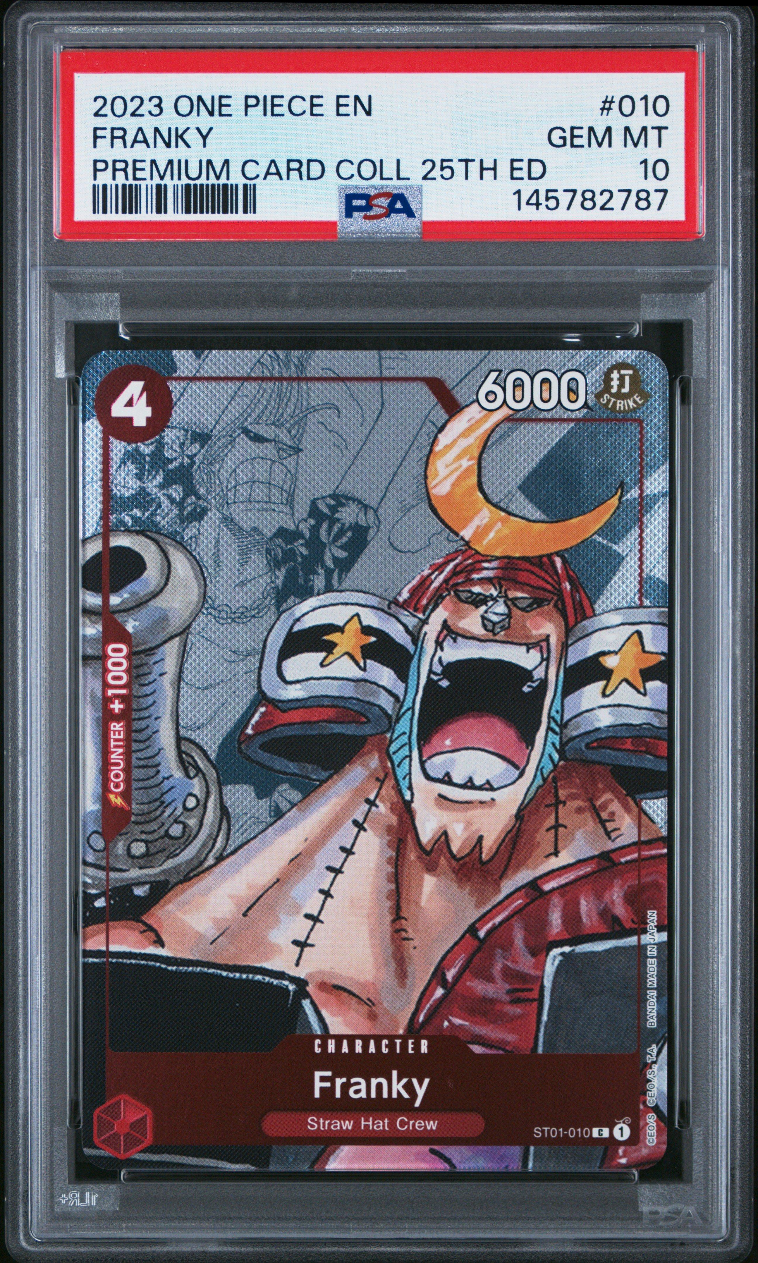 PSA10フランキー #010 1813 2023 One Piece Premium Card Collection 25th Edition 010 Franky PSA
