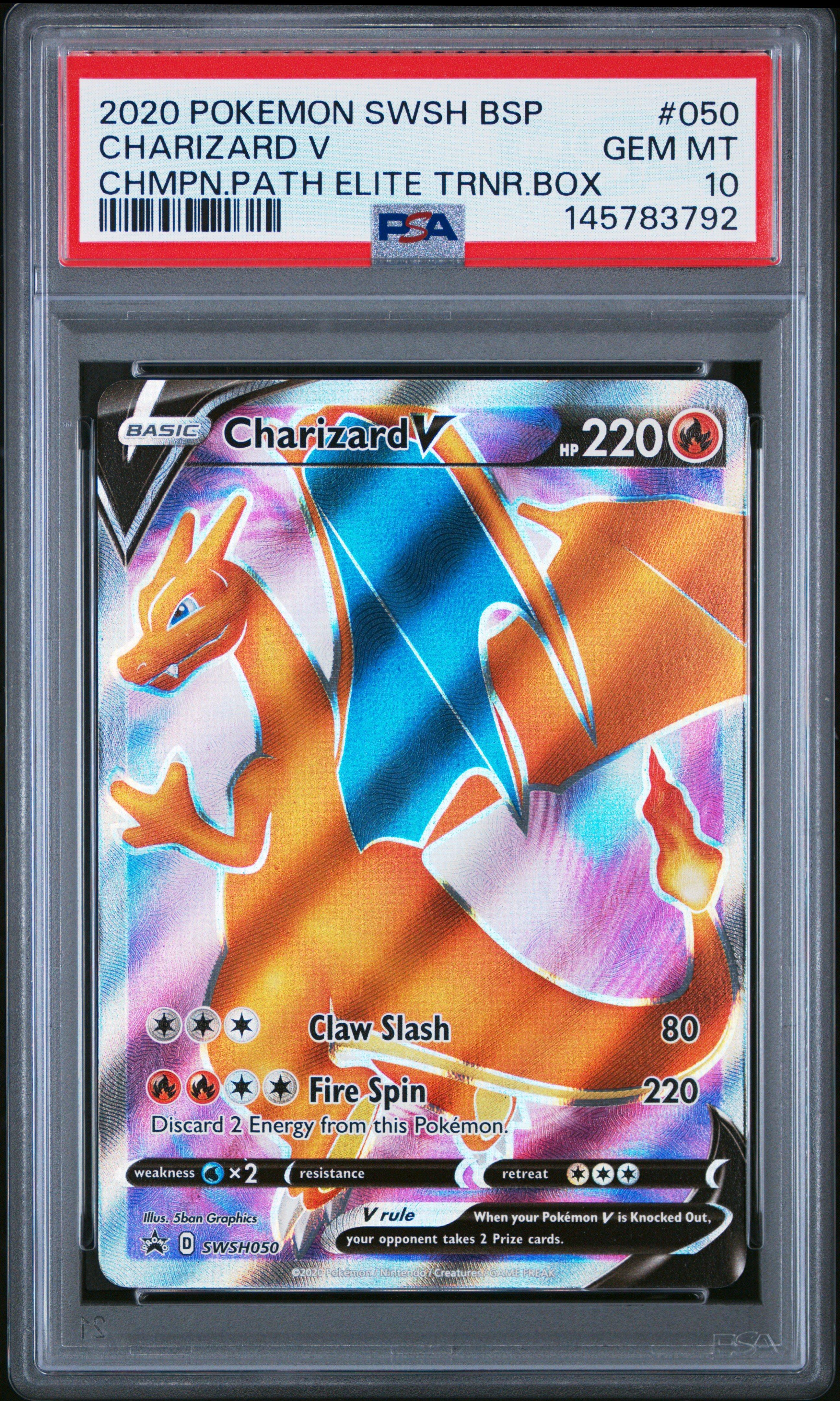 2020 Pokemon Swsh Black Star Promo 050 Charizard V Champion's Path
