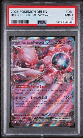 2025 Pokemon Dri En-destined Rivals 081 Team Rocket's Mewtwo Ex