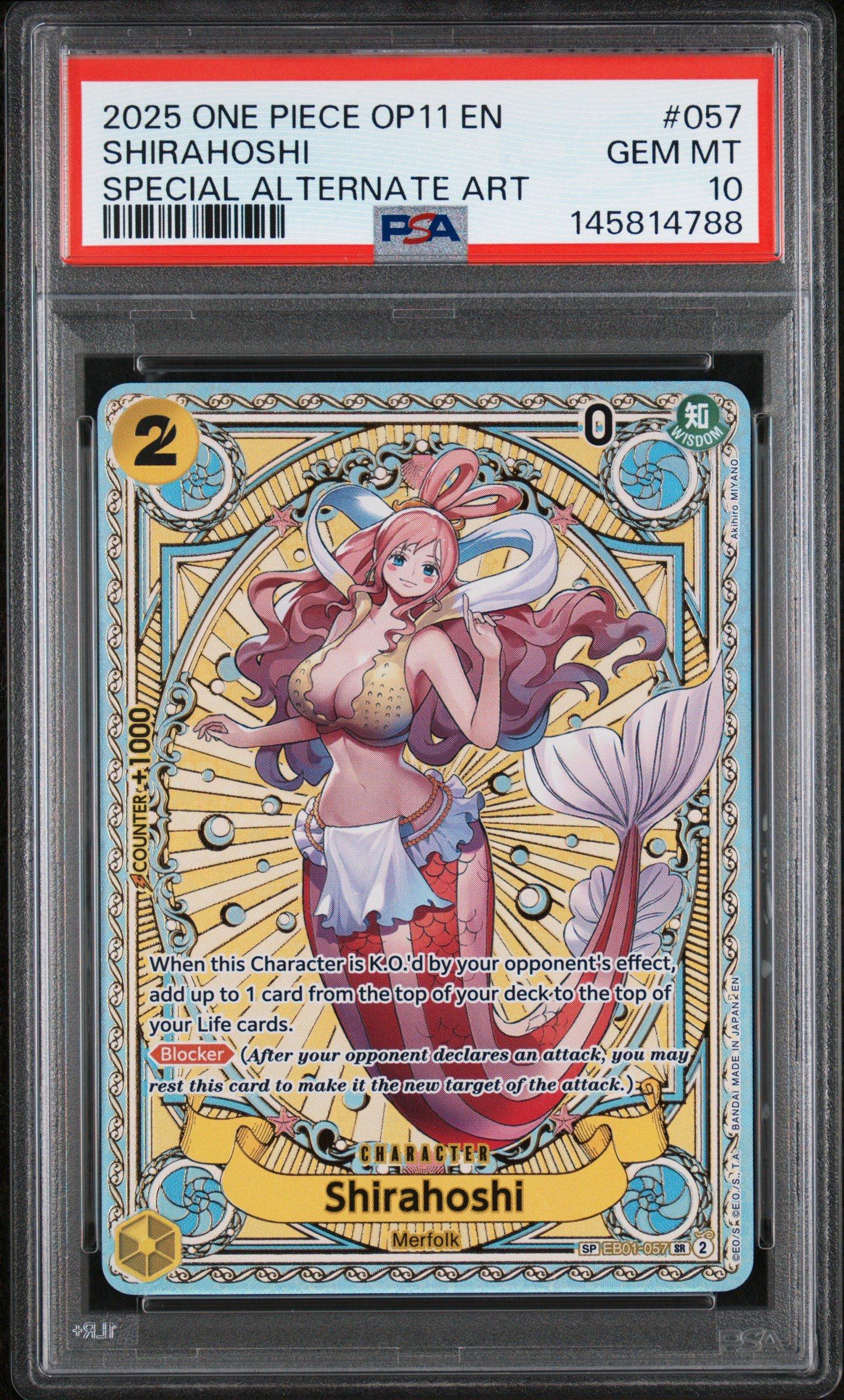 2025 One Piece Op11-a Fist Of Divine Speed 057 Shirahoshi Special