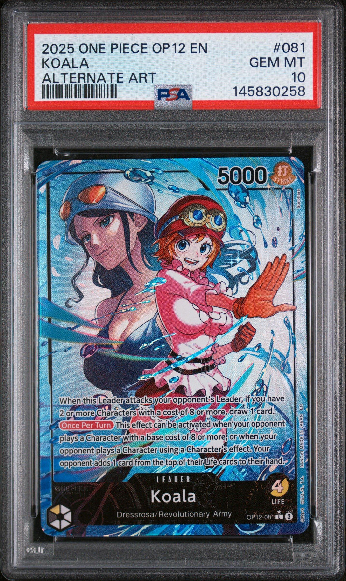 2025 One Piece Op12-legacy Of The Master 081 Koala Alternate Art