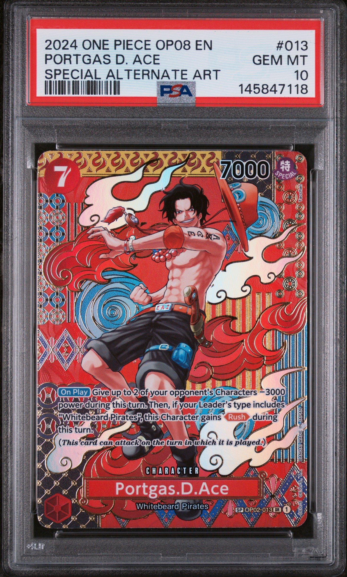 2024 One Piece Op08-two Legends 013 Portgas D. Ace Special