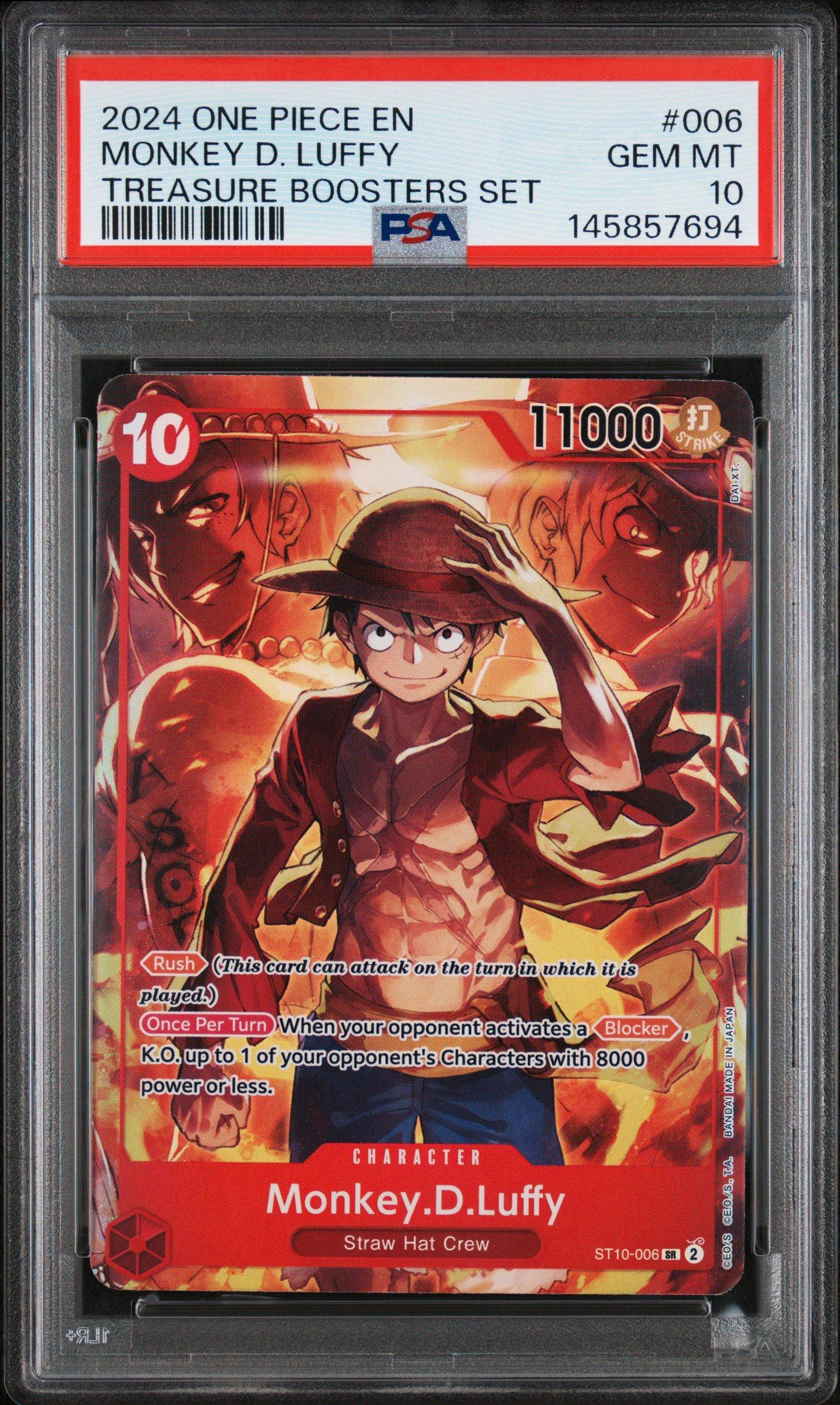 2024 One Piece Promos 006 Monkey D. Luffy Treasure Boosters Set