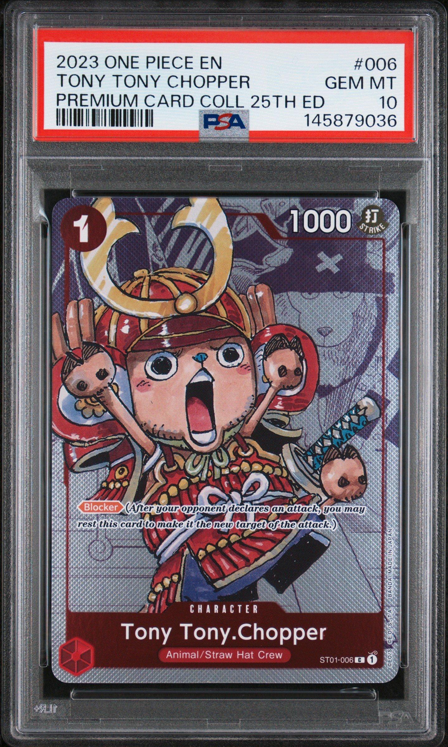 2023 One Piece Premium Bandai Premium Card Collection 25th Edition 006 Tony Tony Chopper PSA 10