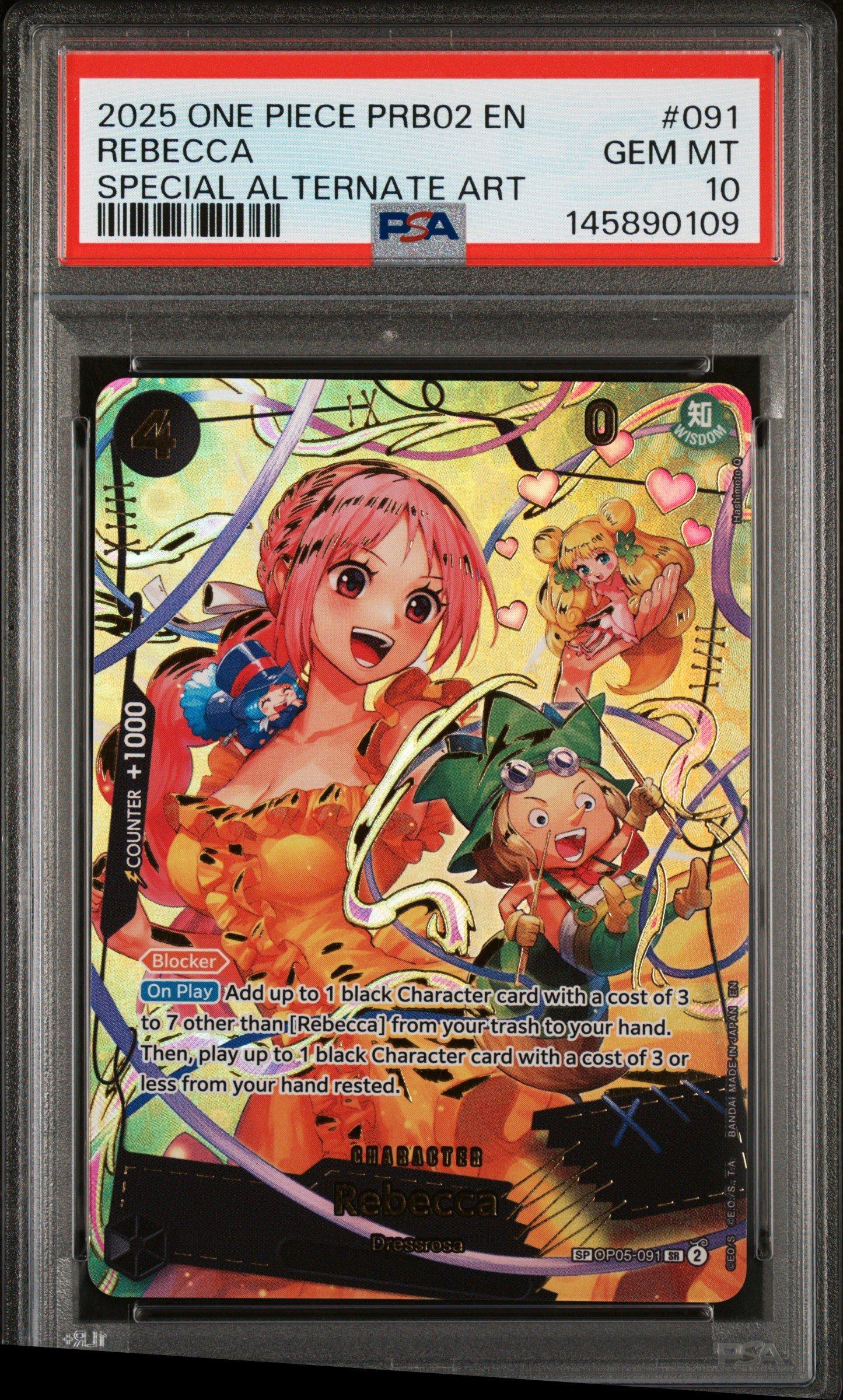 one piece card game rebecca [Japanese] /  OP15-053 style setup or your main portfolio Rebecca Blue Leader (OP15-039) L