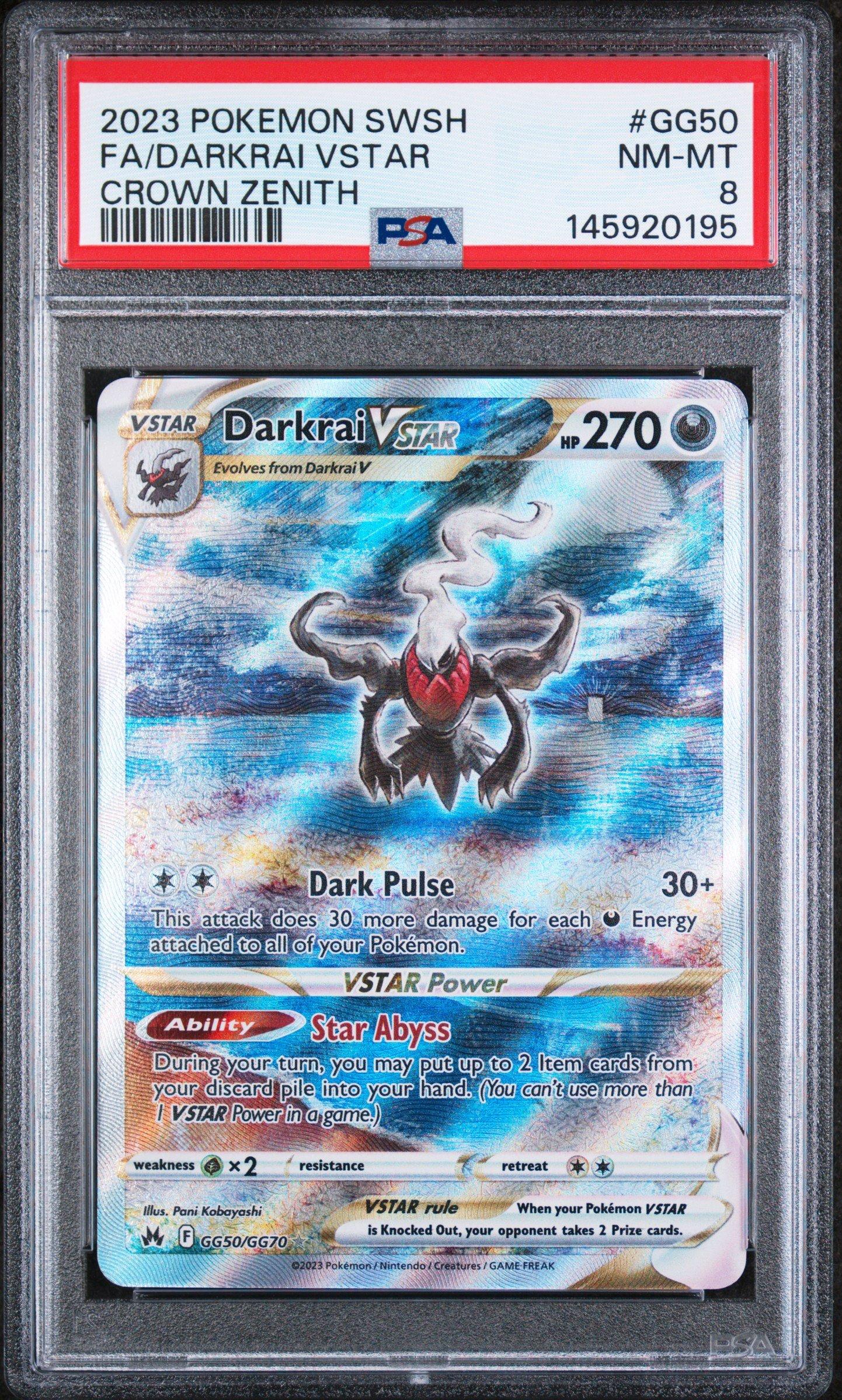 2023 Pokemon Sword And Shield Crown Zenith Gg50 Full Art/darkrai