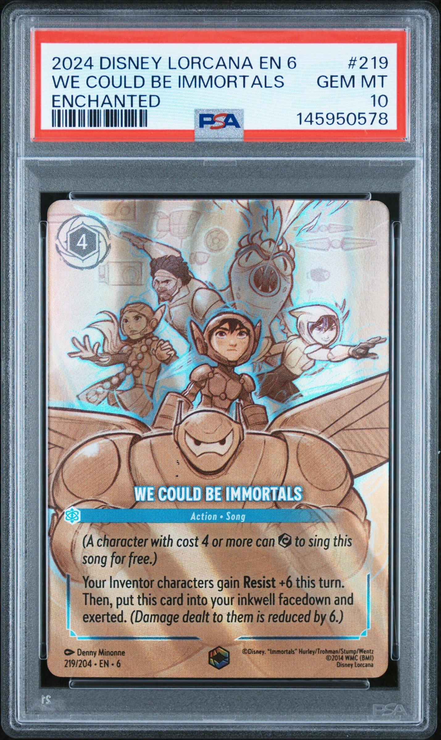 2024 Disney Lorcana En 6-azurite Sea 219 We Could Be Immortals