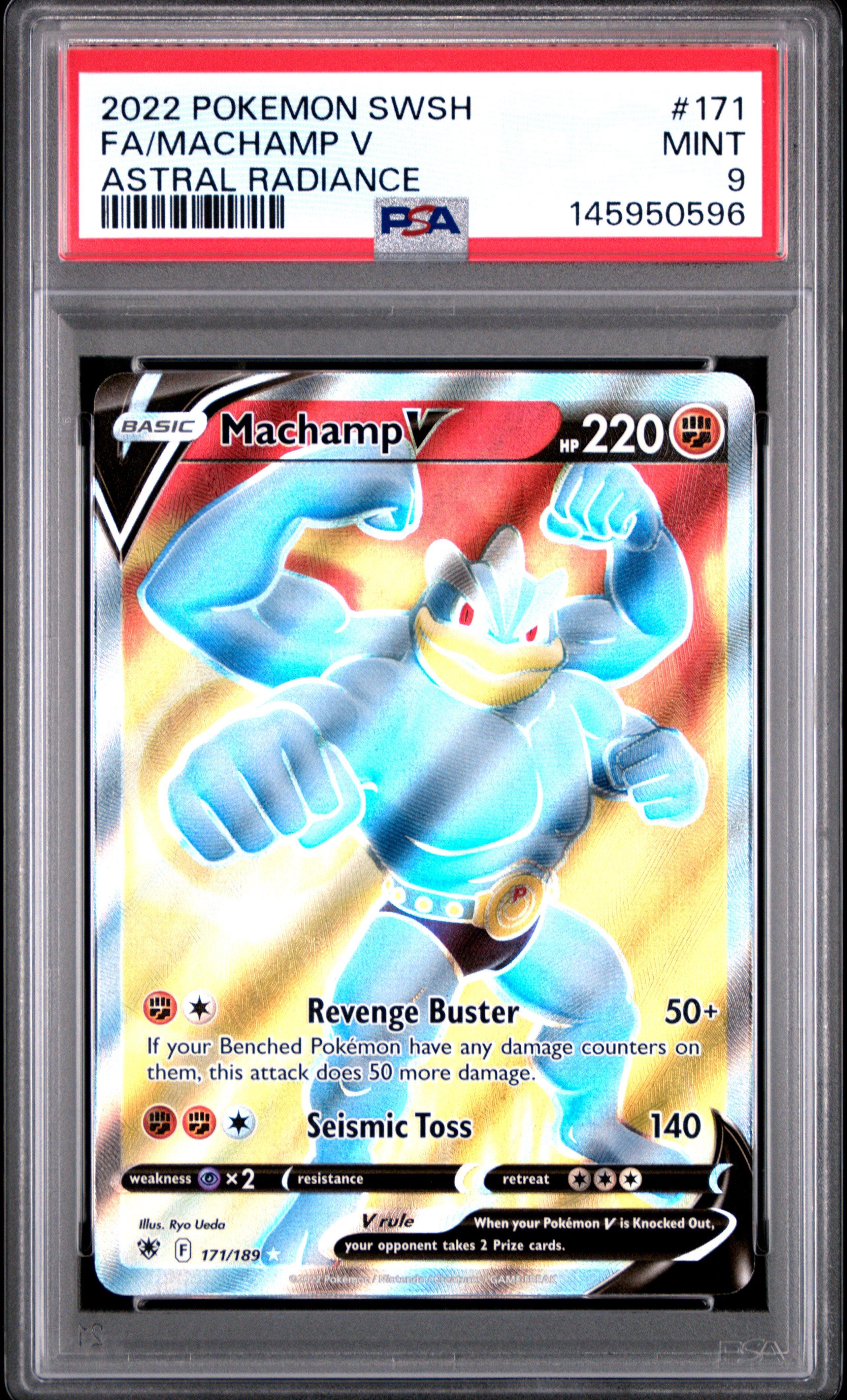 2022 Pokemon Sword & Shield Astral Radiance 171 Full Art/machamp V PSA 9  Graded Card | GameStop