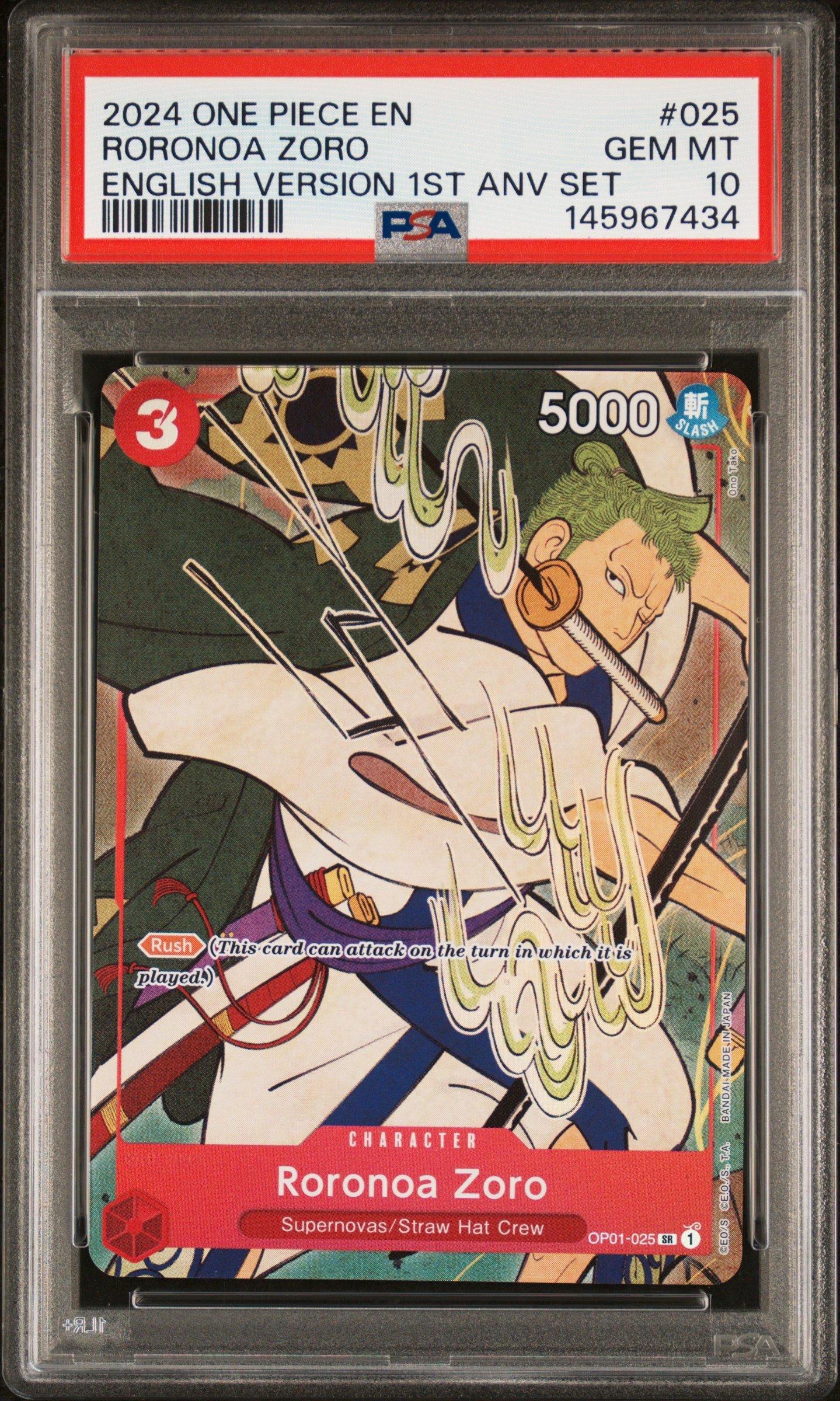 2024 One Piece English Version 1st Anniversary Set 025 Roronoa