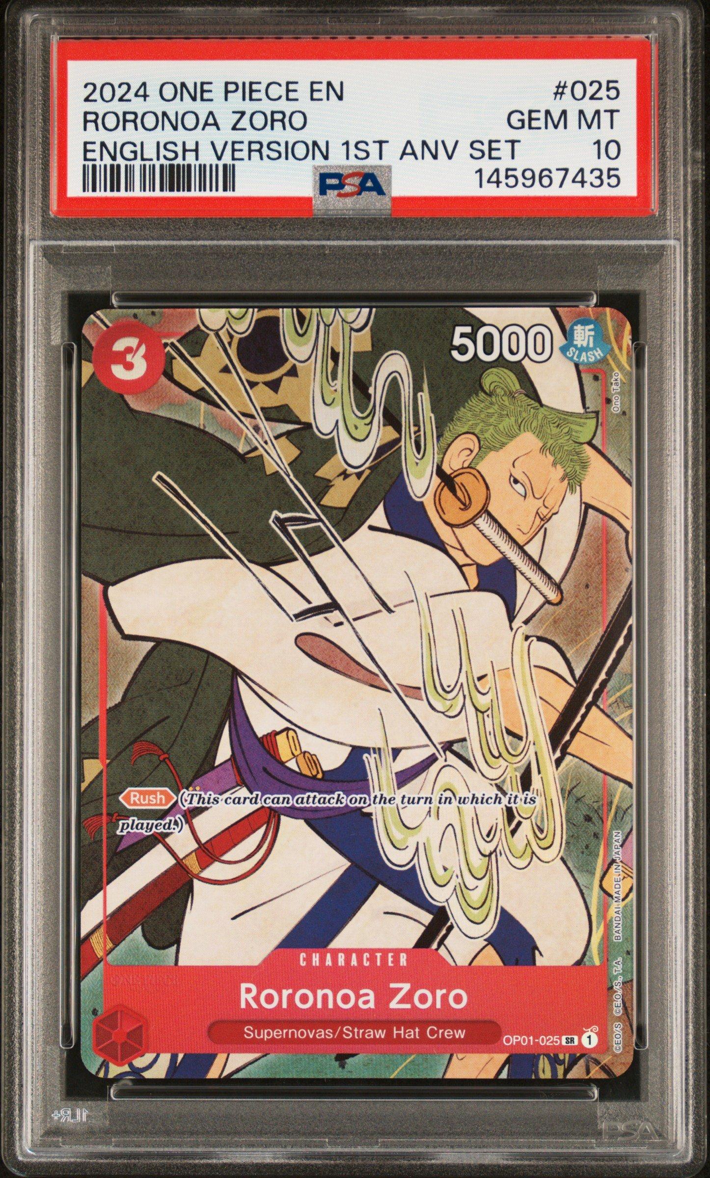 2024 One Piece English Version 1st Anniversary Set 025 Roronoa