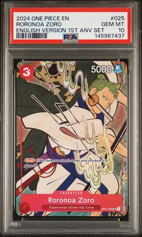 2024 One Piece English Version 1st Anniversary Set 025 Roronoa