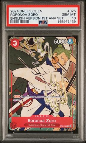 2024 One Piece English Version 1st Anniversary Set 025 Roronoa