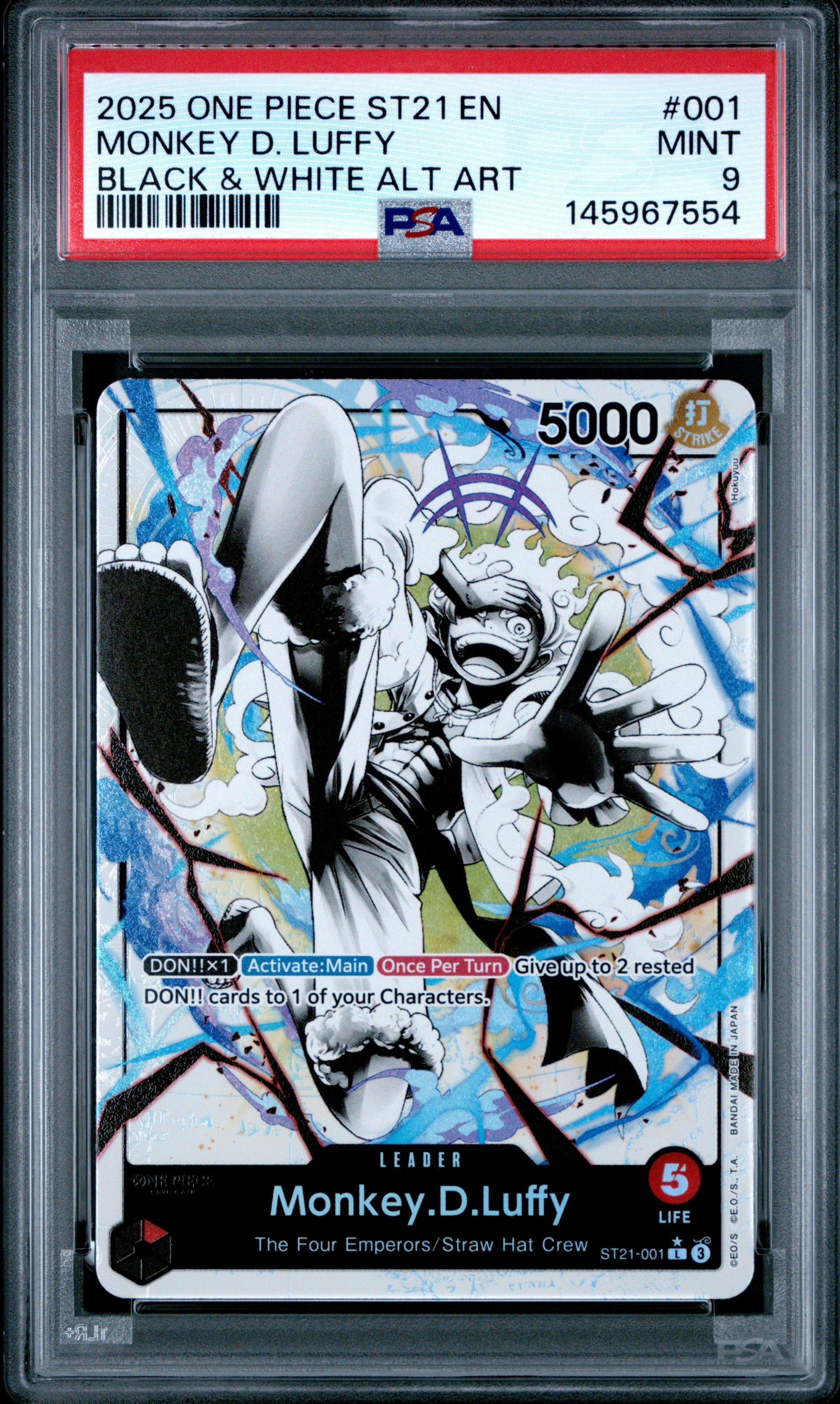 2025 One Piece Starter Deck St21-ex Gear 5 001 Monkey D. Luffy