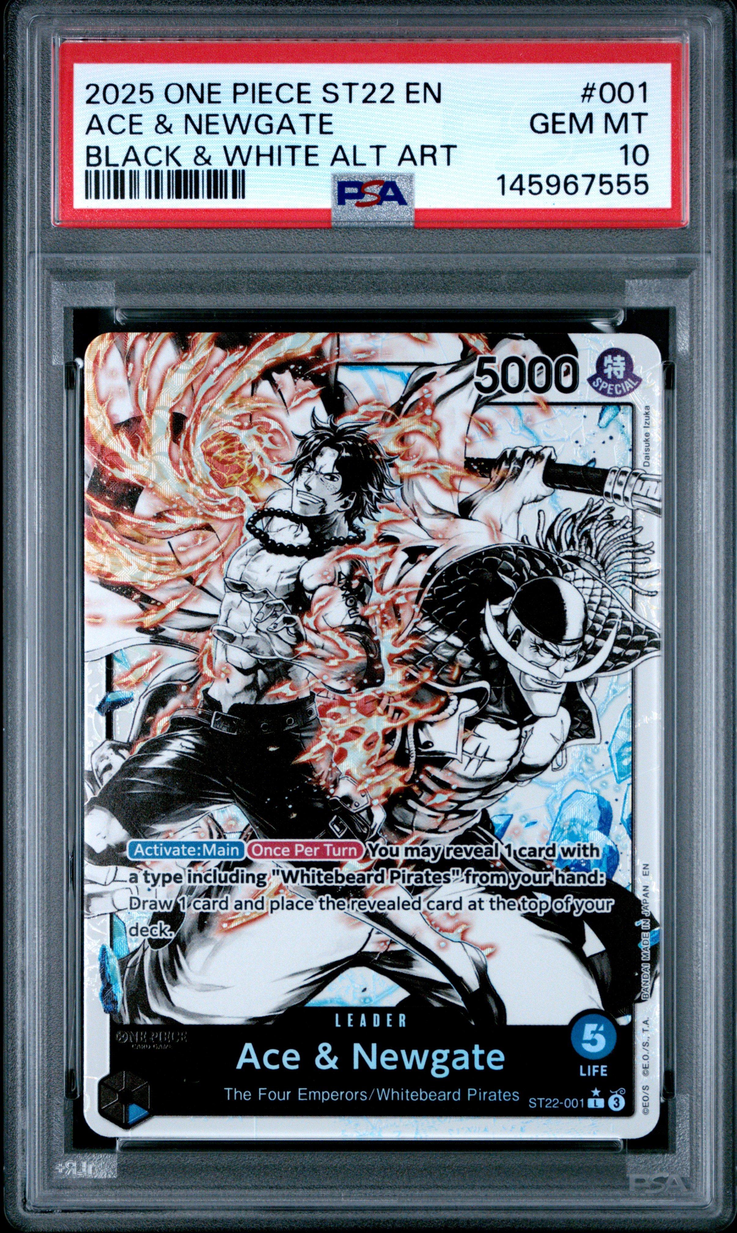 2025 One Piece Starter Deck St22-ace & Newgate 001 Ace & Newgate